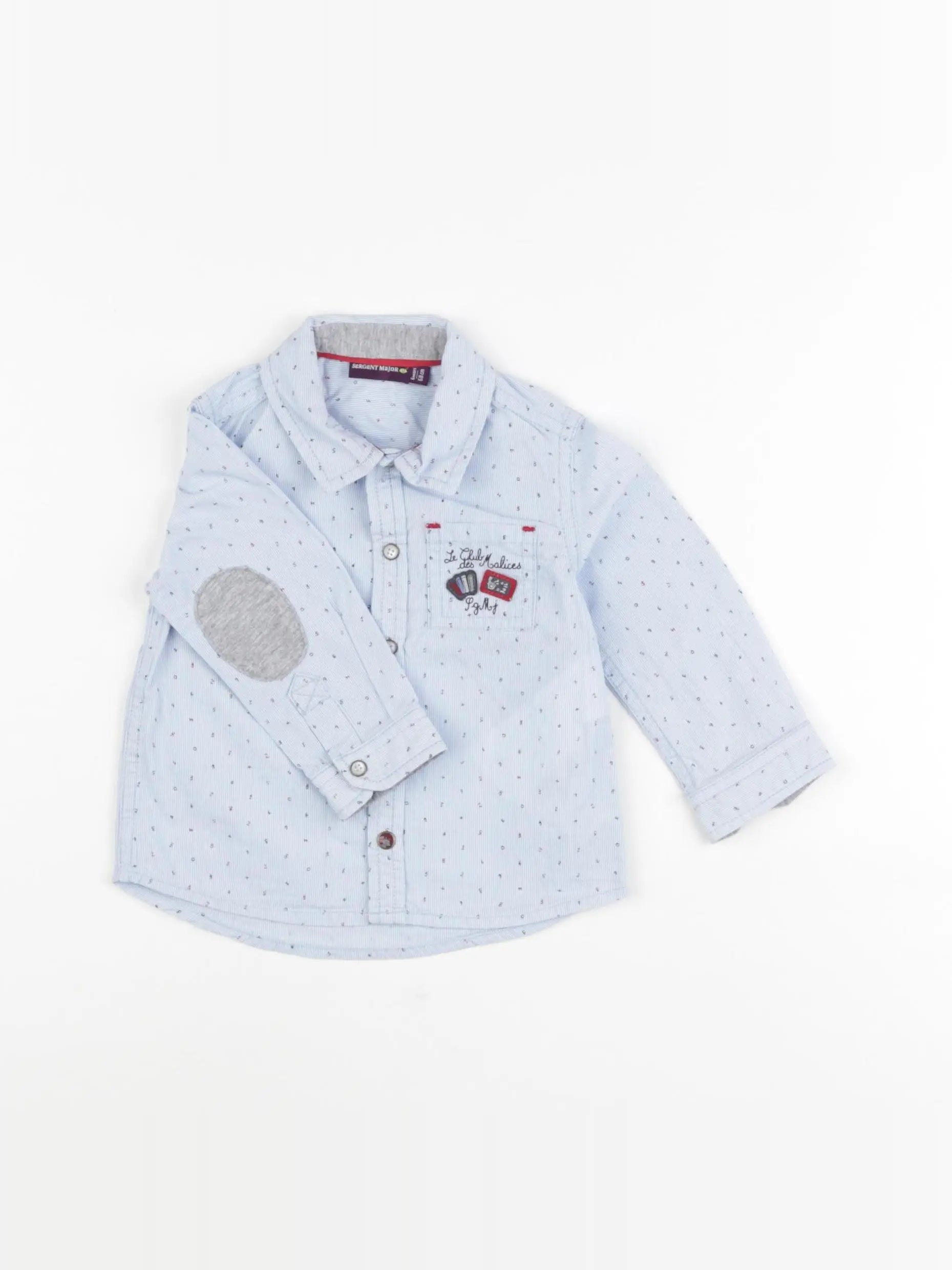 Sergent Major - chemise bleu - 6 mois