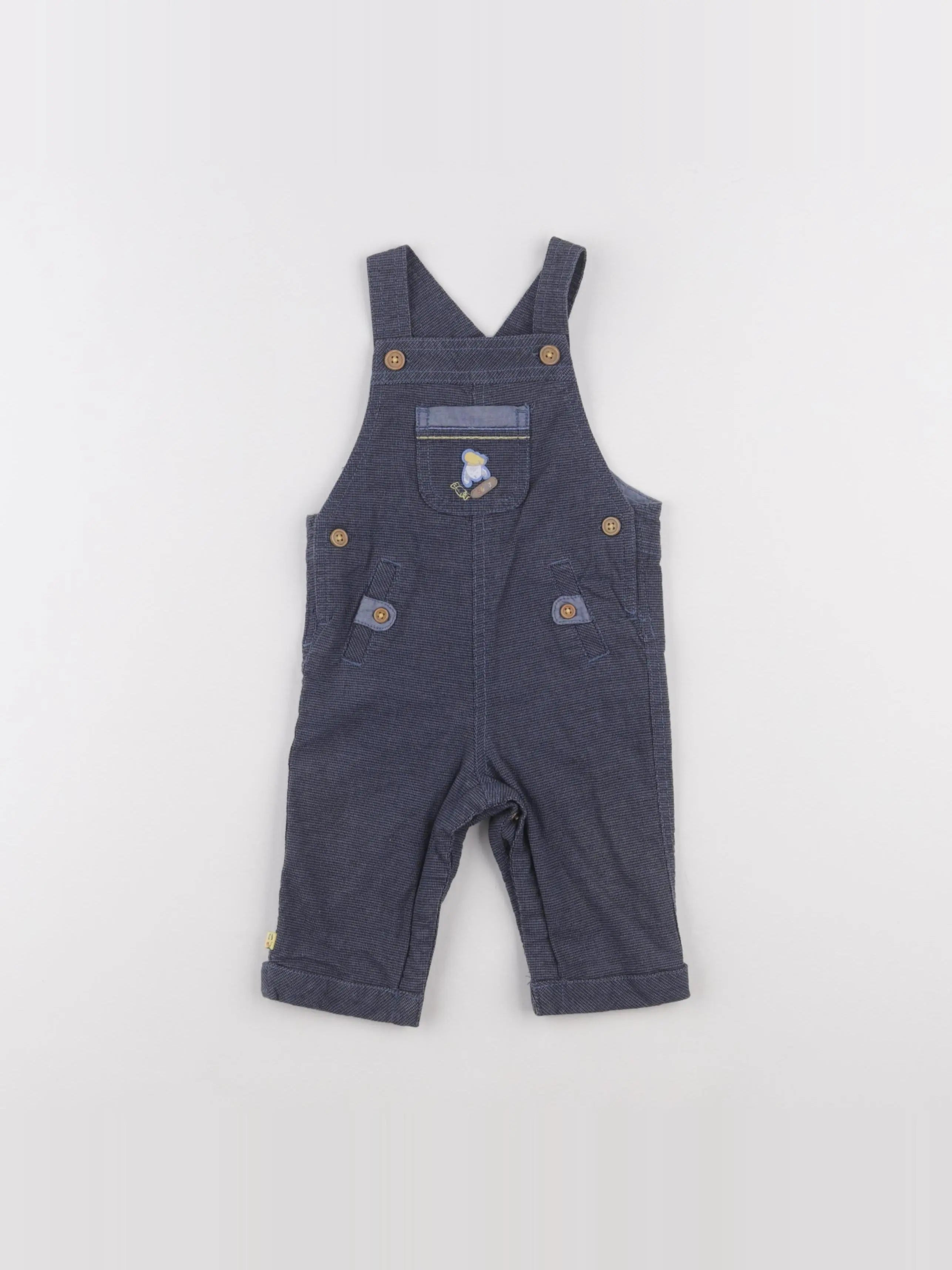 Sergent Major - salopette bleu - 6 mois