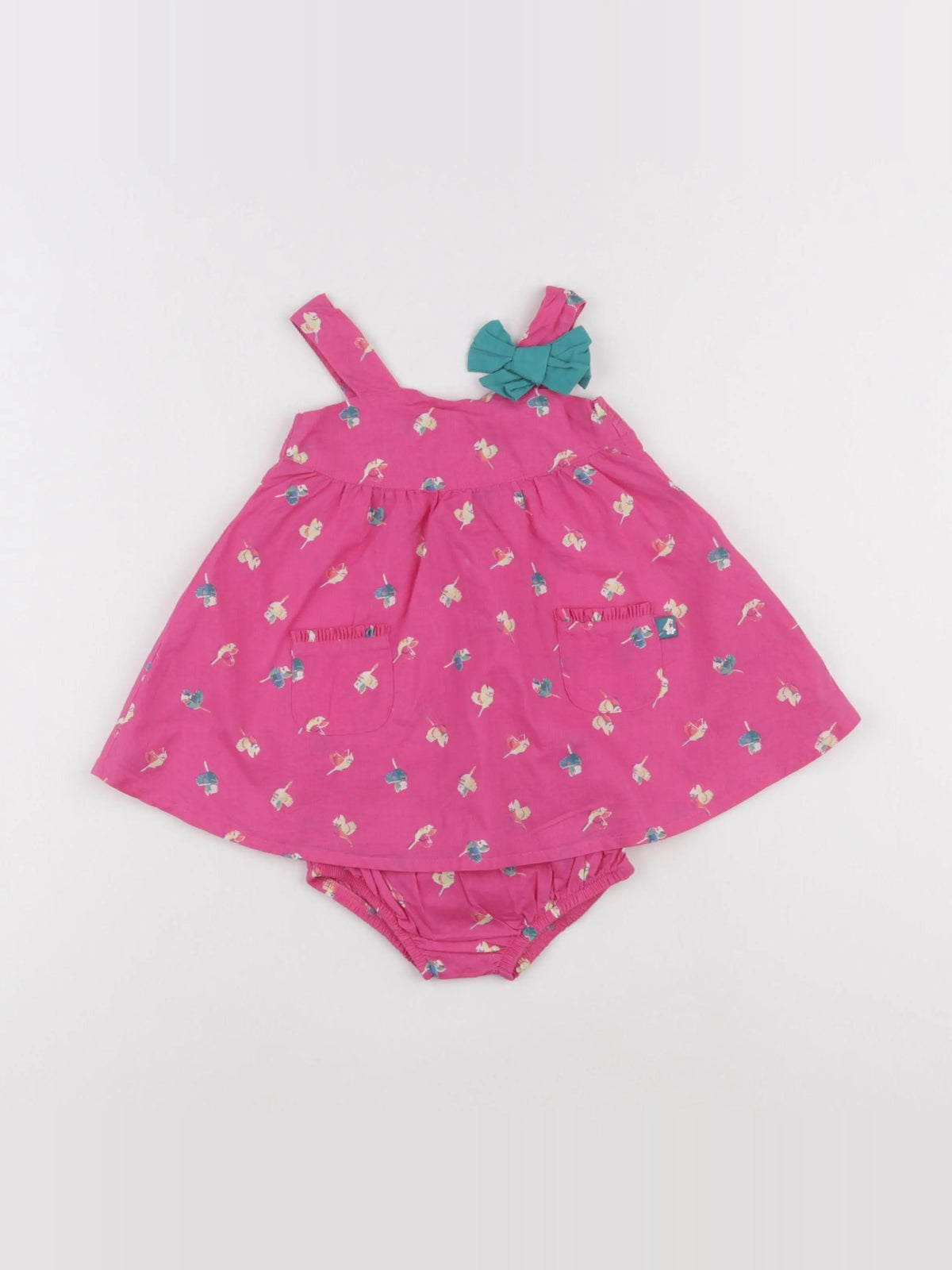 Sergent Major - robe rose - 6 mois