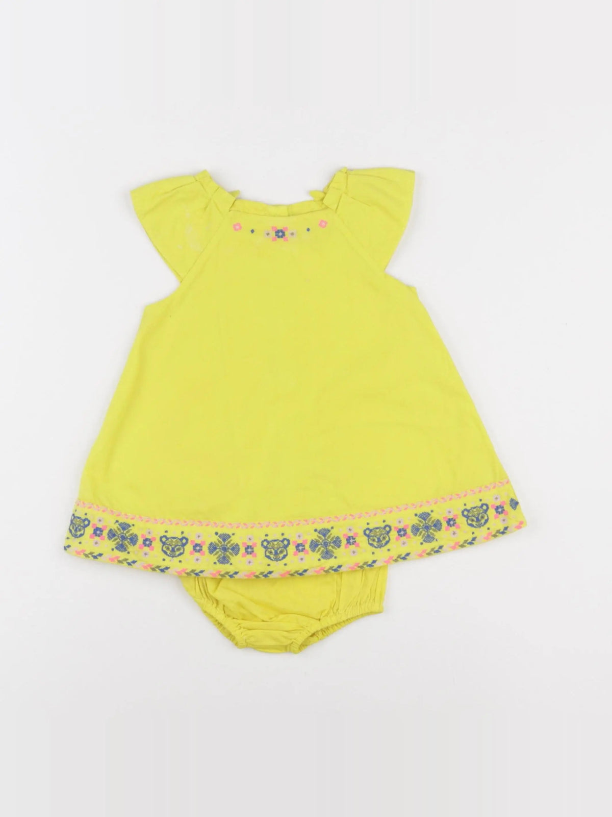 Sergent Major - robe jaune - 6 mois