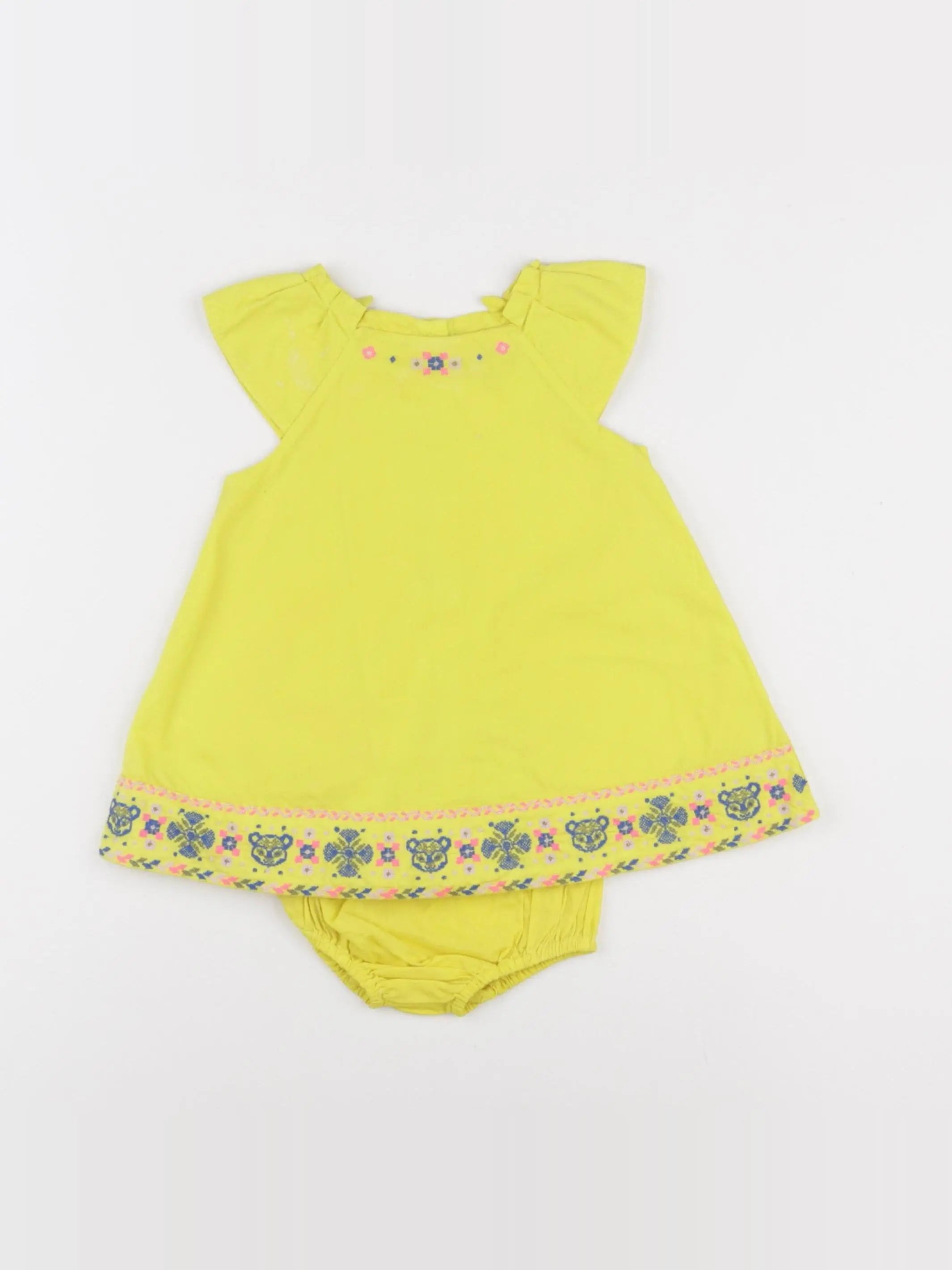 Sergent Major - robe jaune - 6 mois
