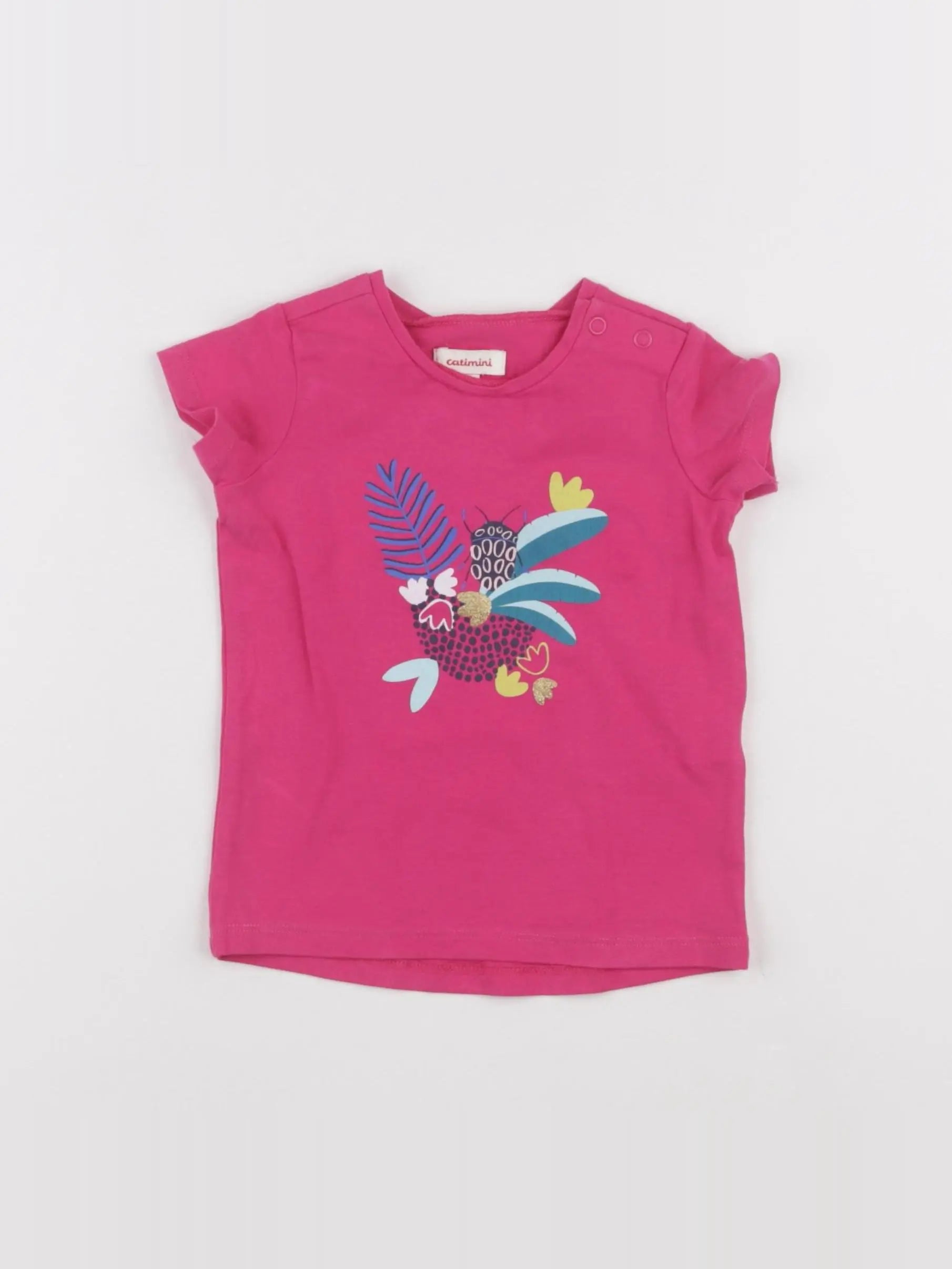 Catimini - tee-shirt rose - 12 mois