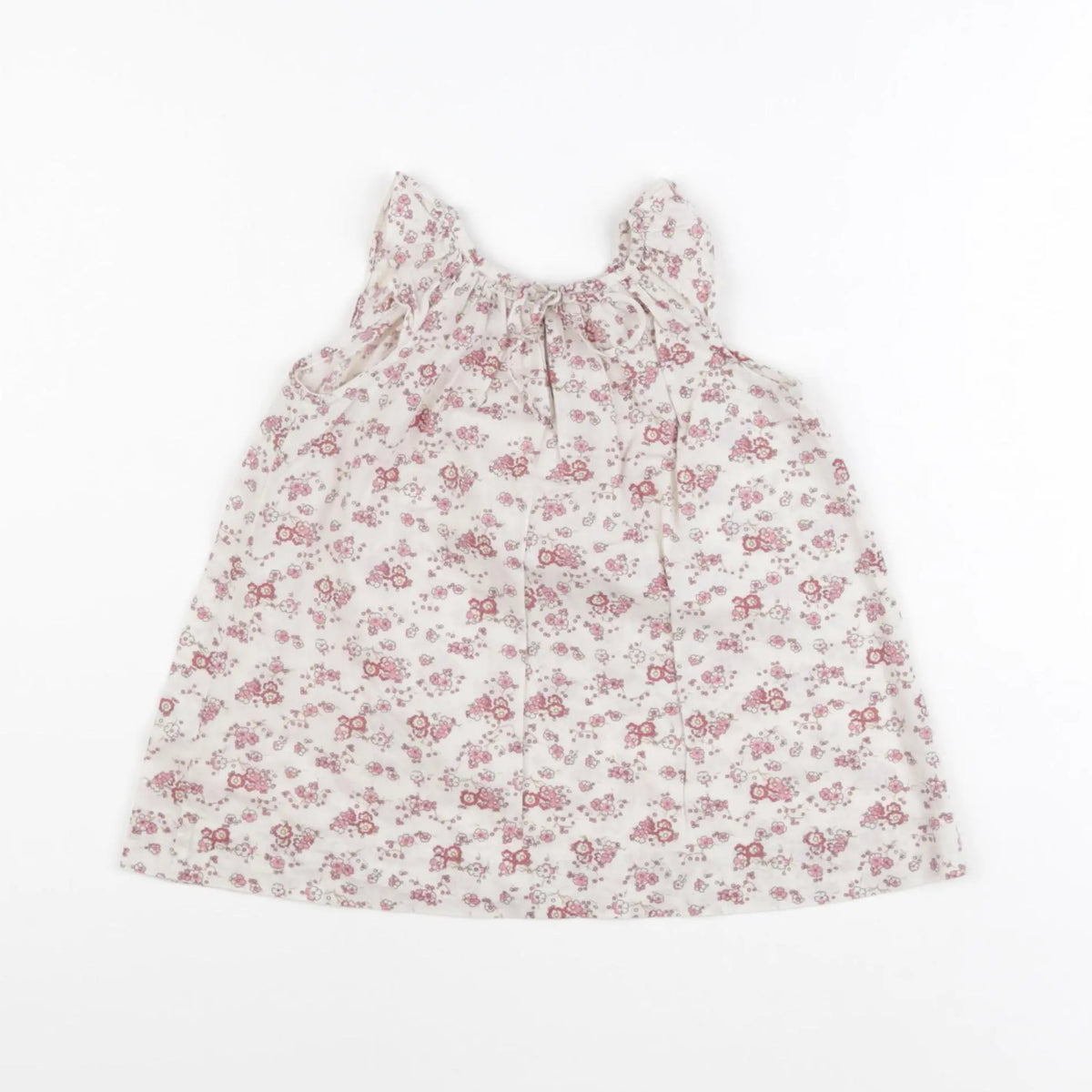 Bonpoint - robe beige, rose - 6 mois
