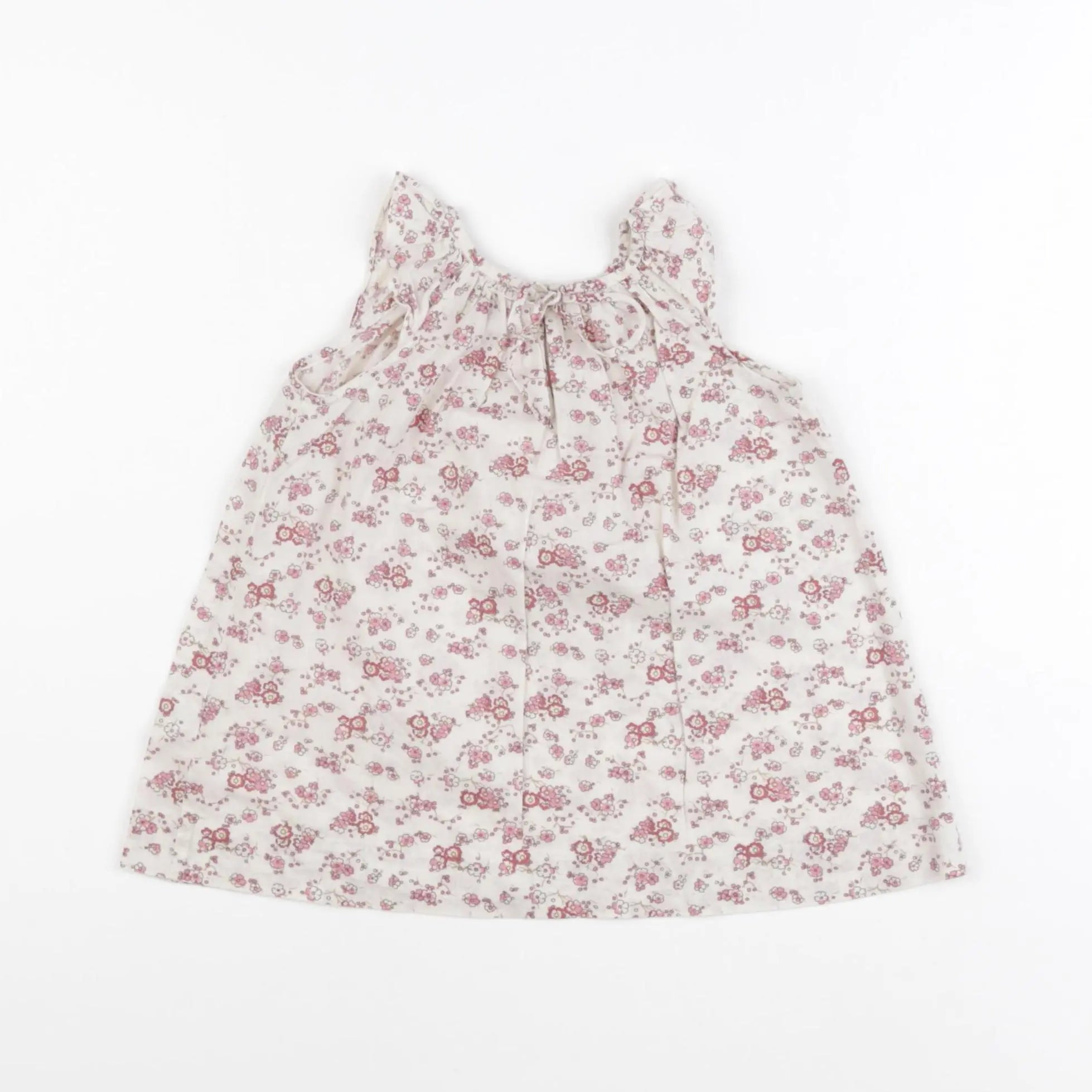 Bonpoint - robe beige, rose - 6 mois