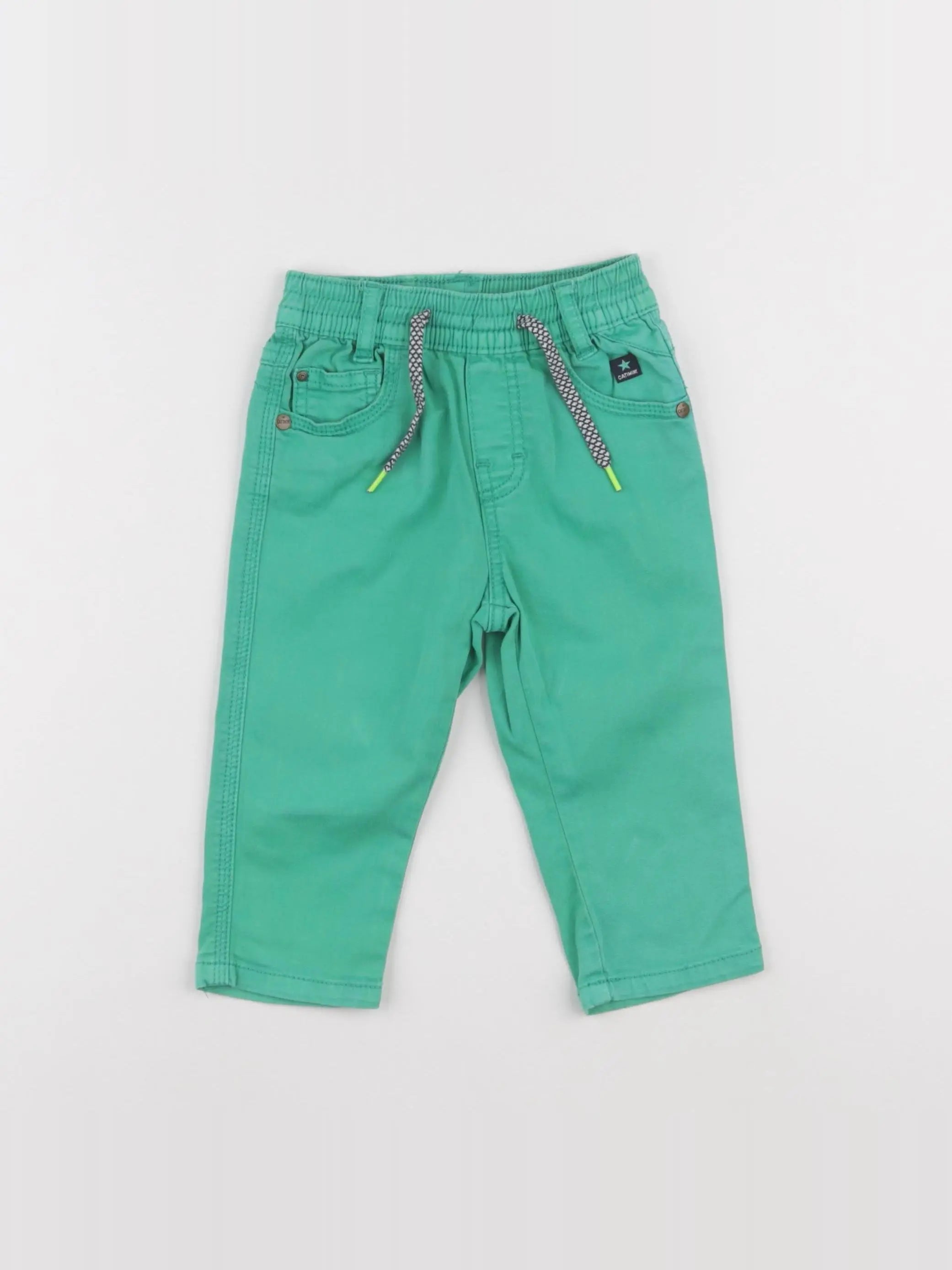 Catimini - pantalon vert - 12 mois