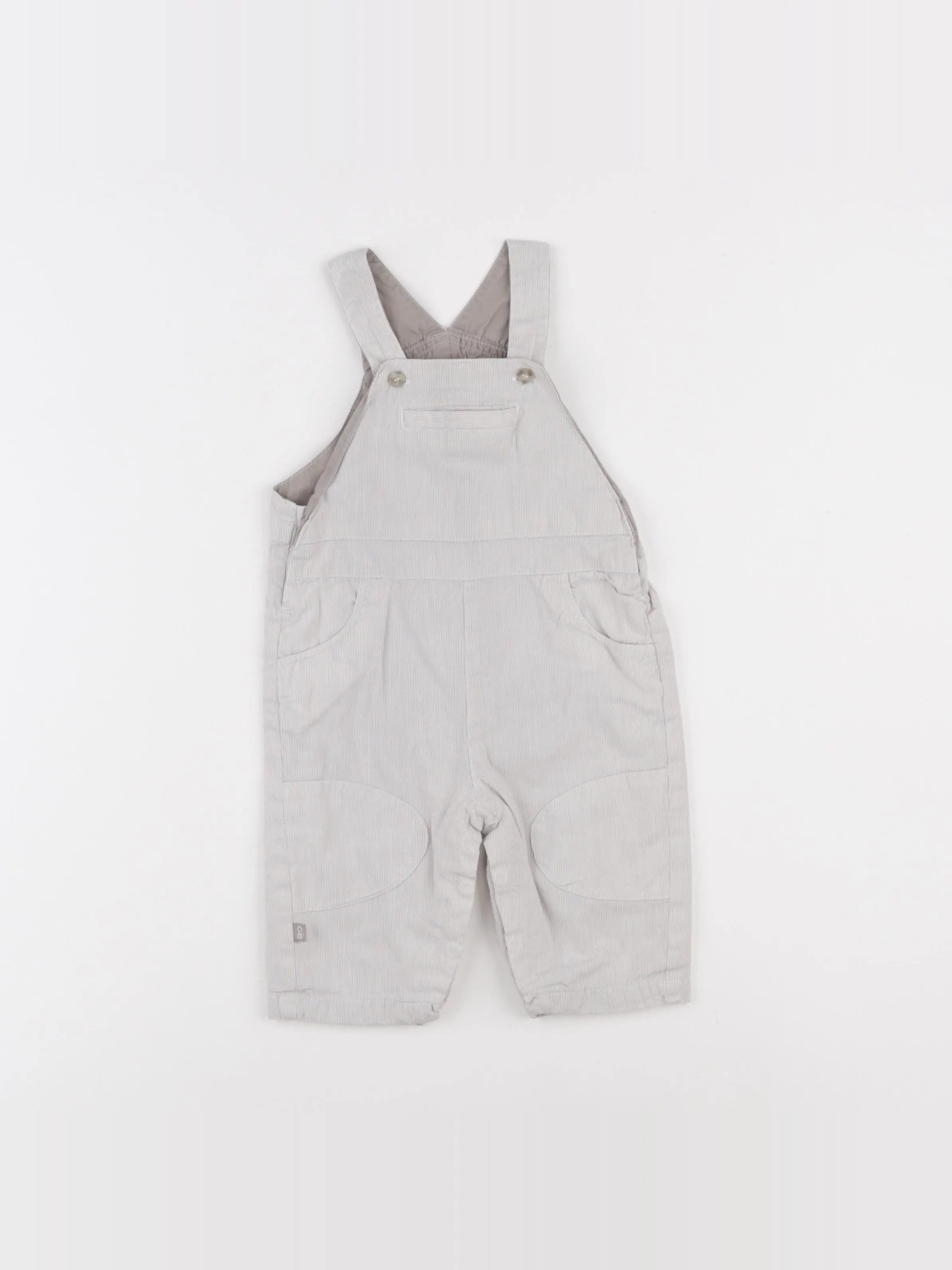 Obaïbi - salopette gris - 6 mois