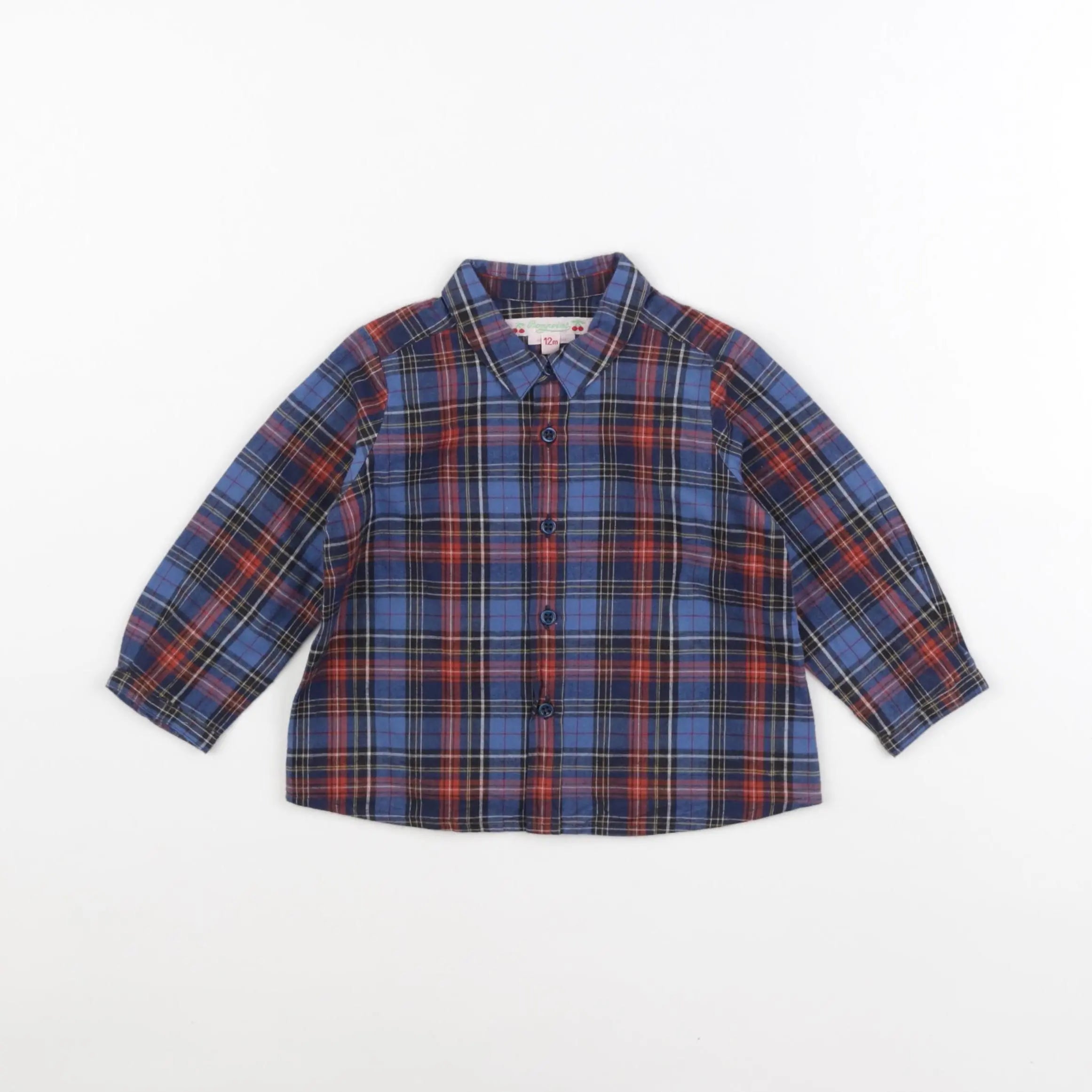 Bonpoint - chemise bleu - 12 mois