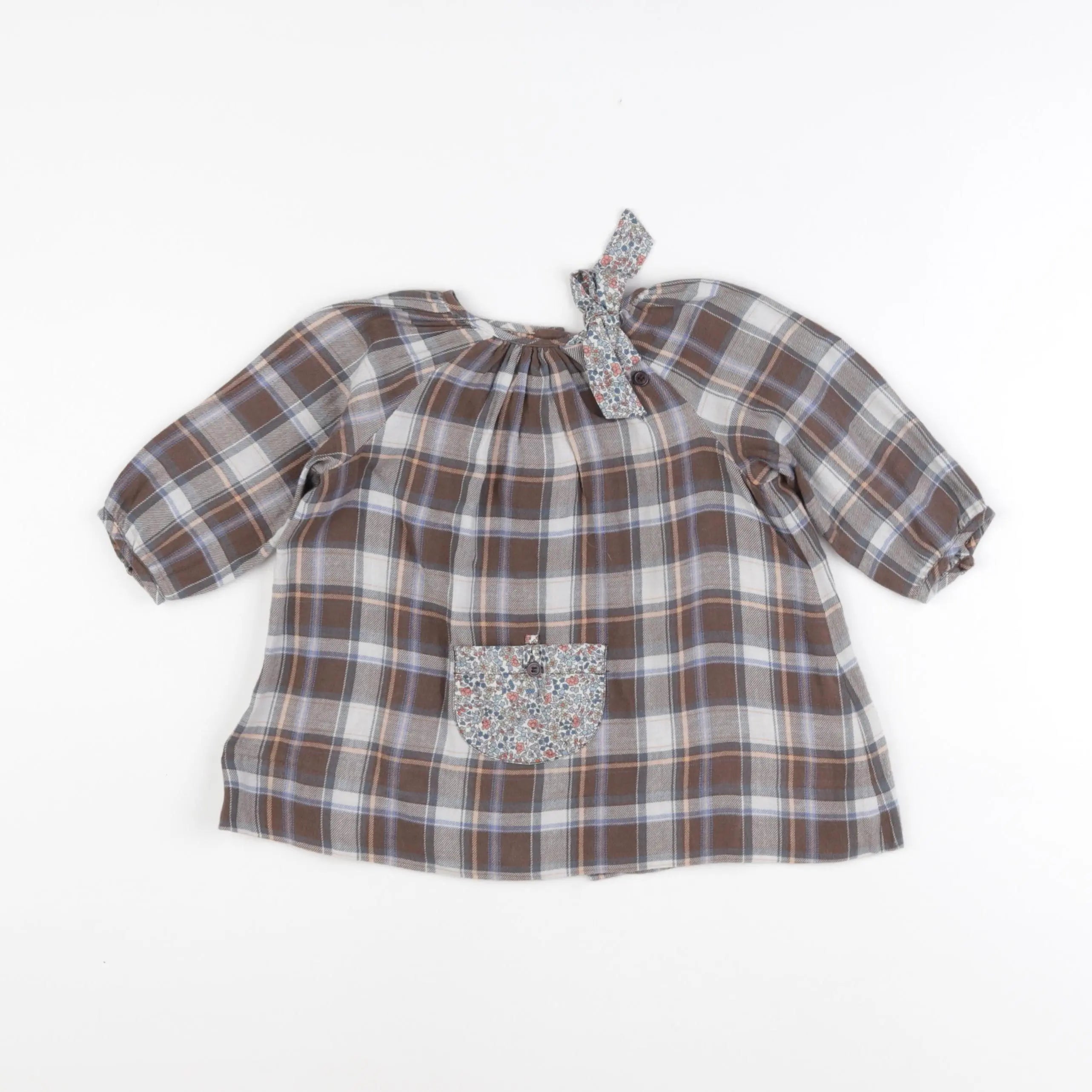 Bonton - robe marron - 12 mois