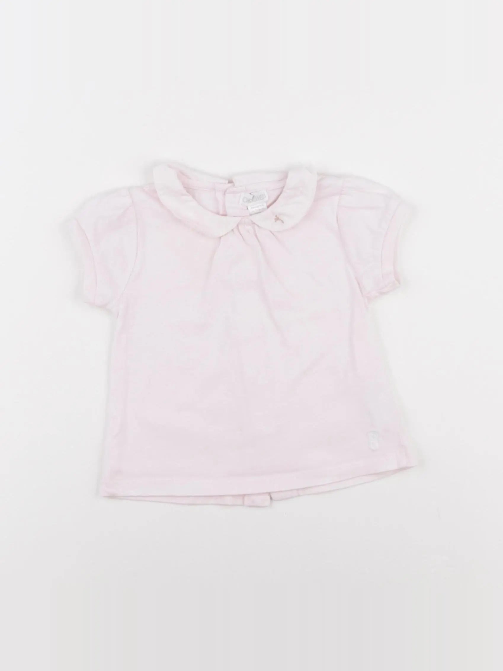 Obaïbi - tee-shirt rose - 6 mois