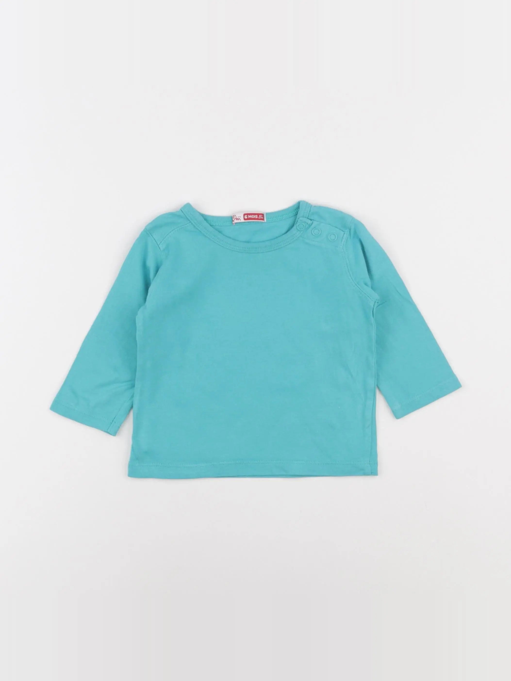 DPAM - tee-shirt bleu - 6 mois