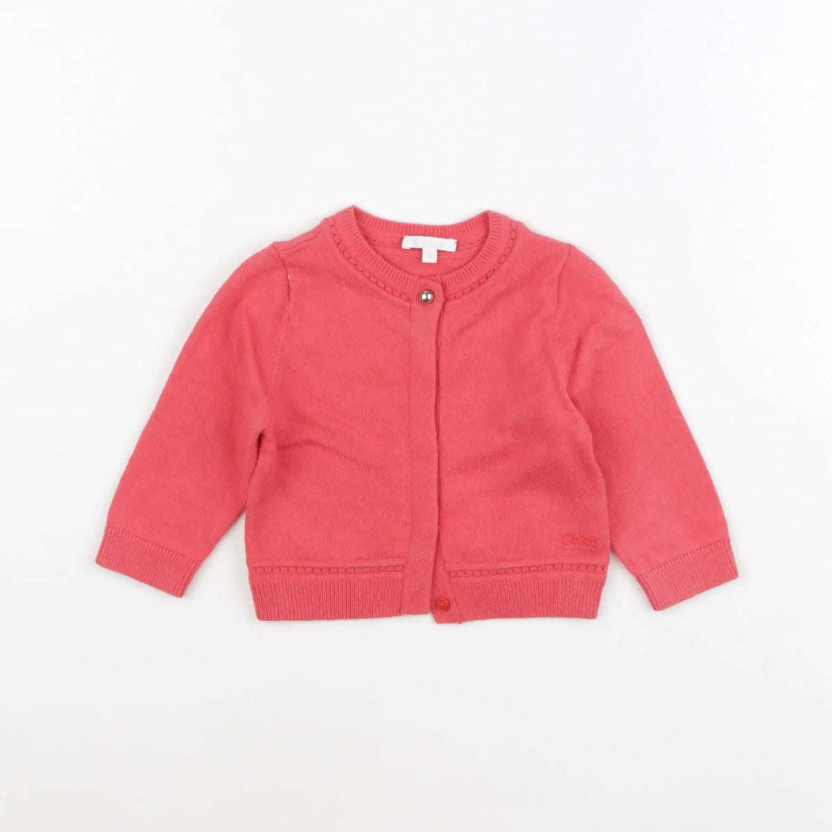 Chloé - gilet rouge - 9 mois