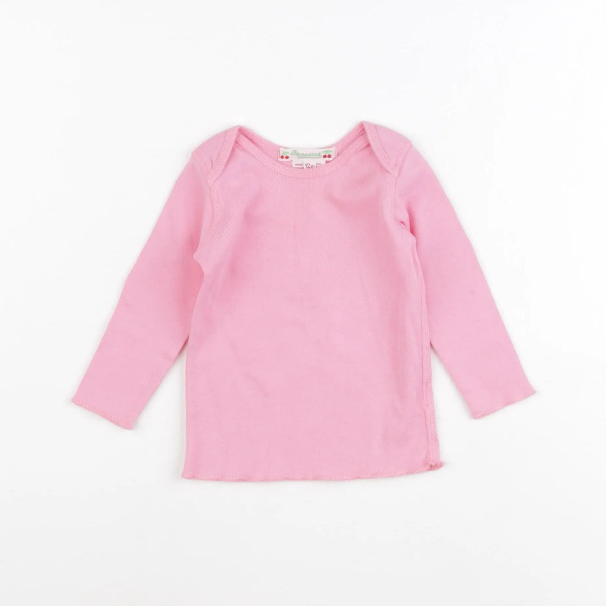 Bonpoint - tee-shirt rose - 12 mois