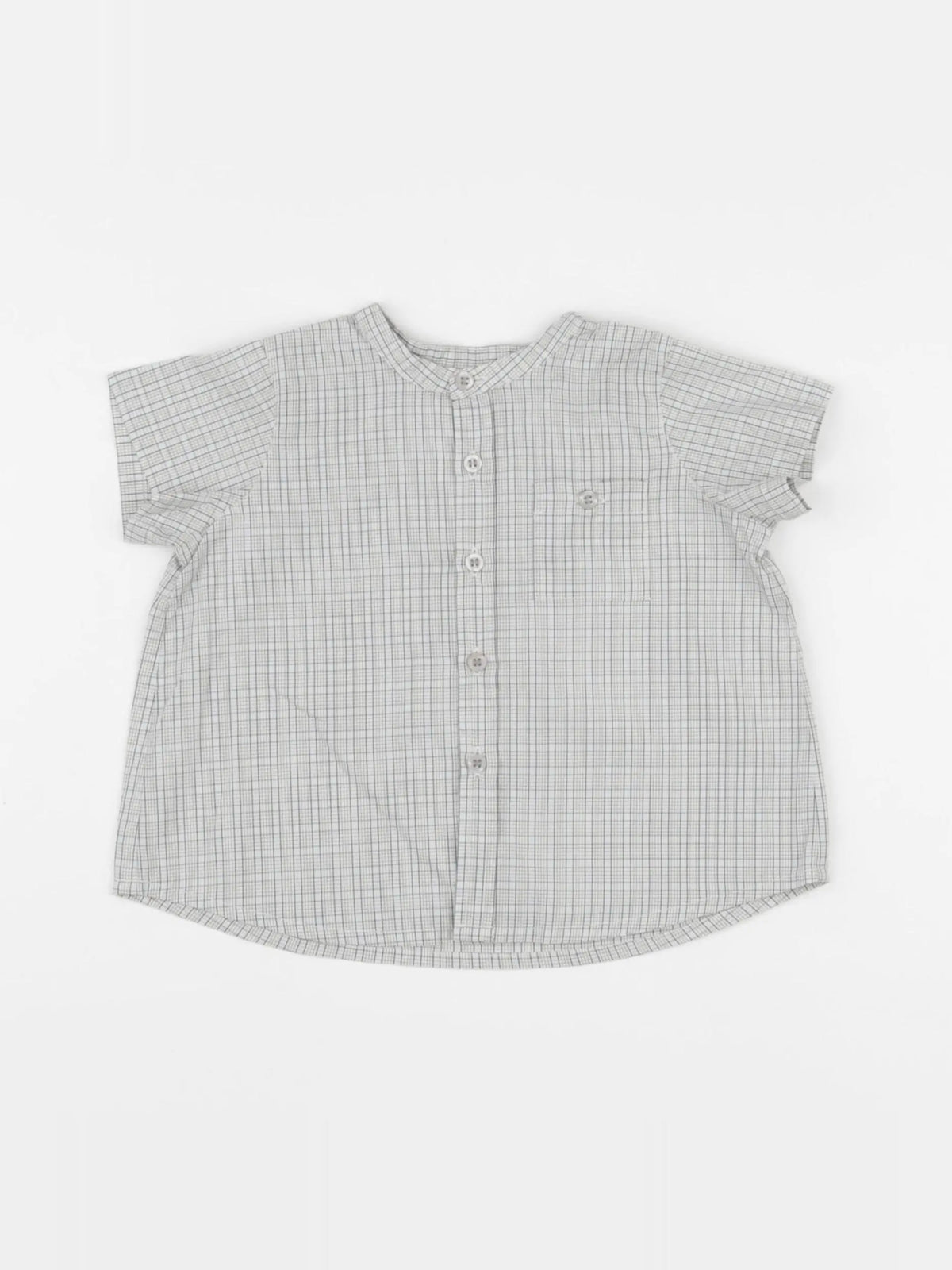 Bonpoint - chemise gris - 12 mois