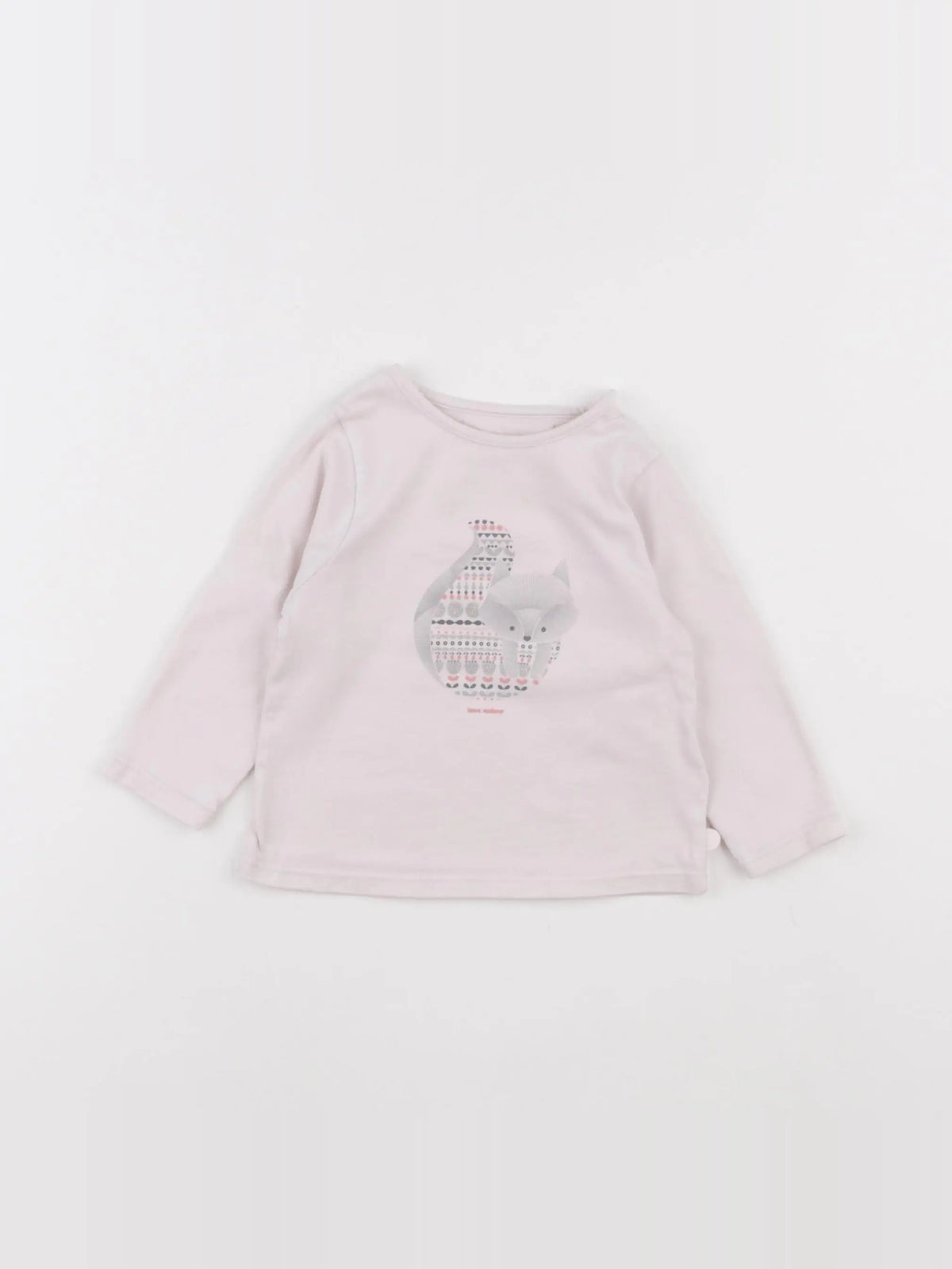 Obaïbi - tee-shirt rose - 9 mois