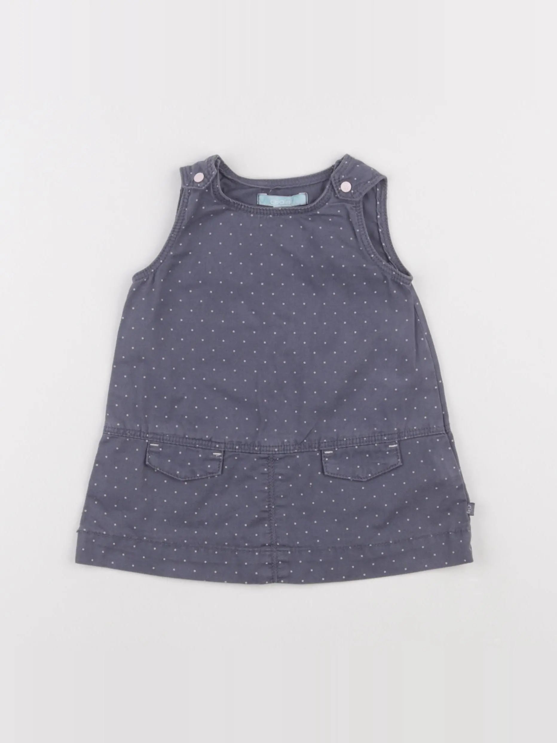 Obaïbi - robe gris - 6 mois