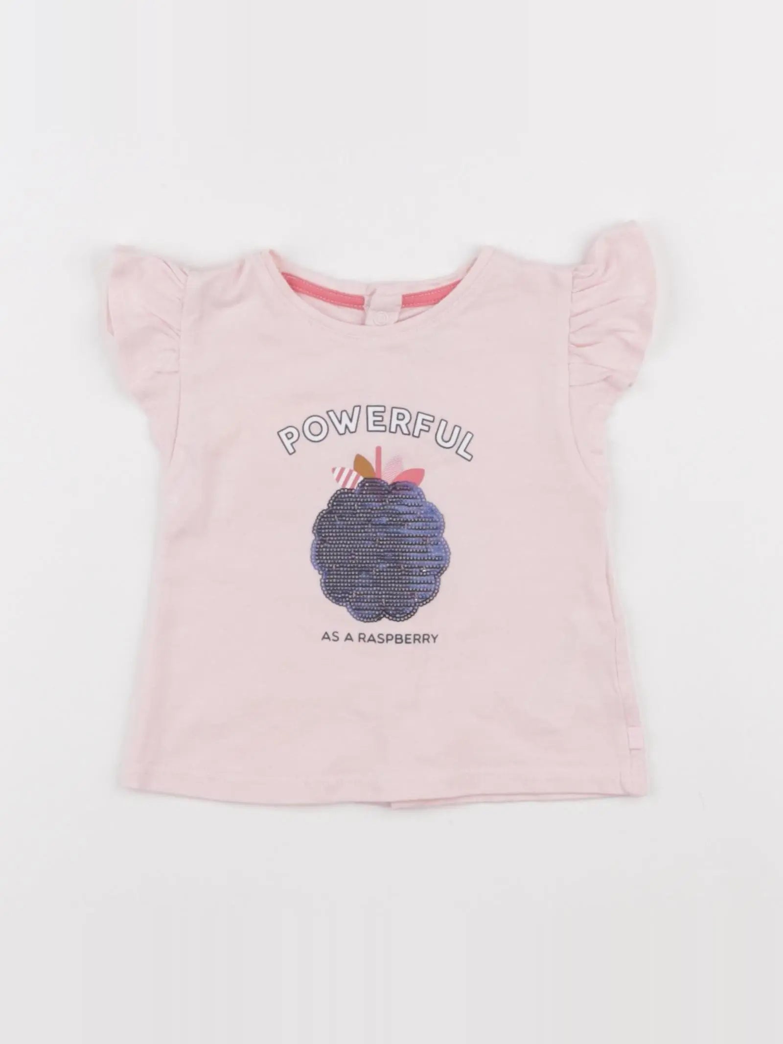 Obaïbi - tee-shirt rose - 6 mois