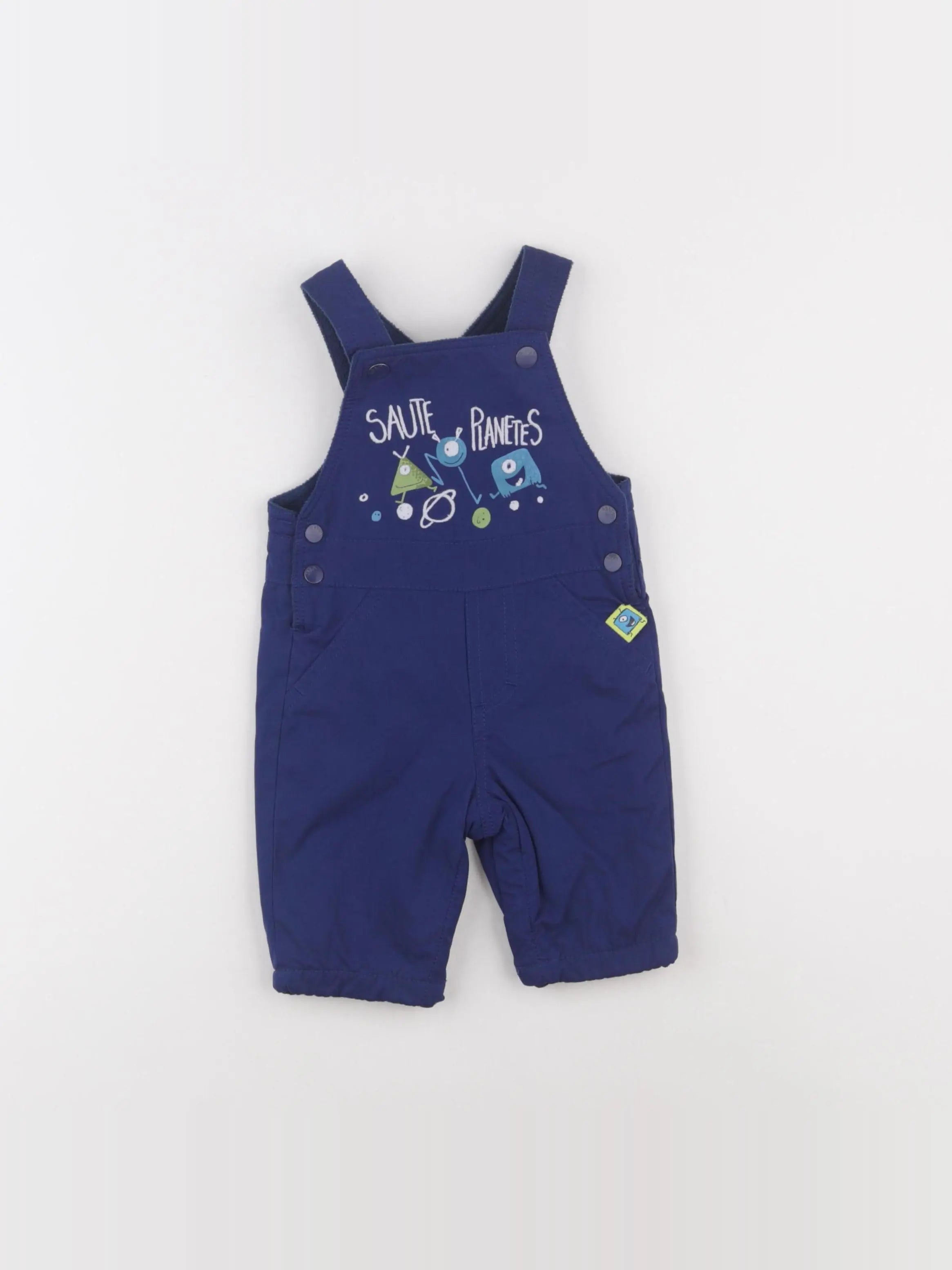 DPAM - salopette doublé multicolore - 3 mois