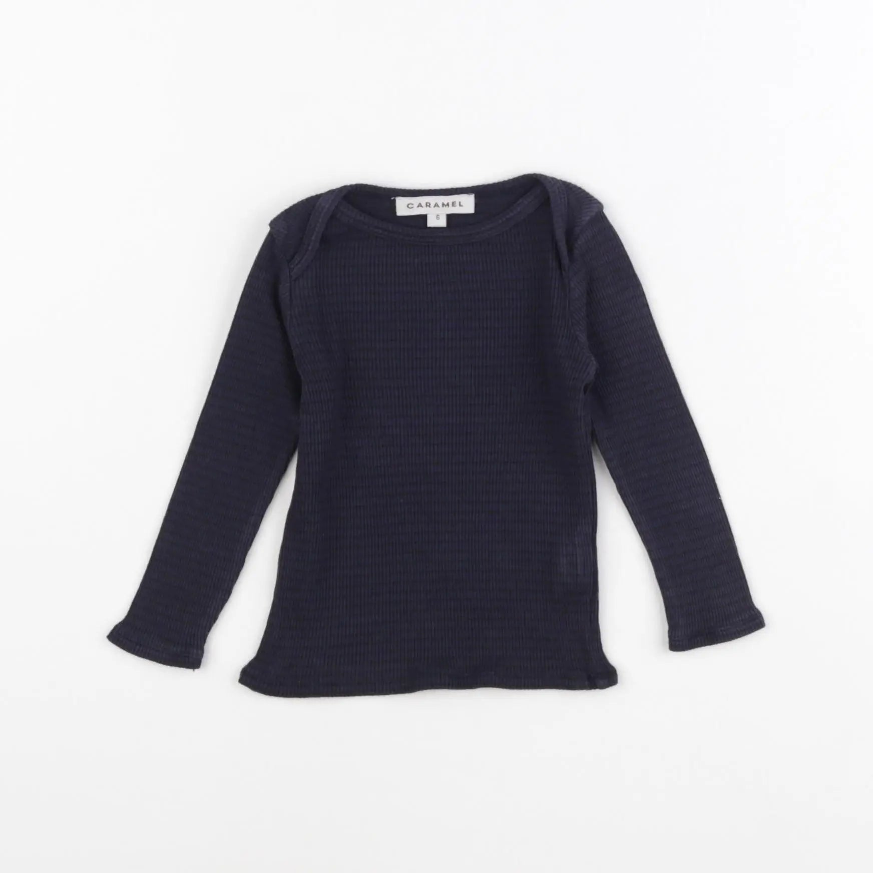 Caramel - tee-shirt bleu, marron - 6 mois