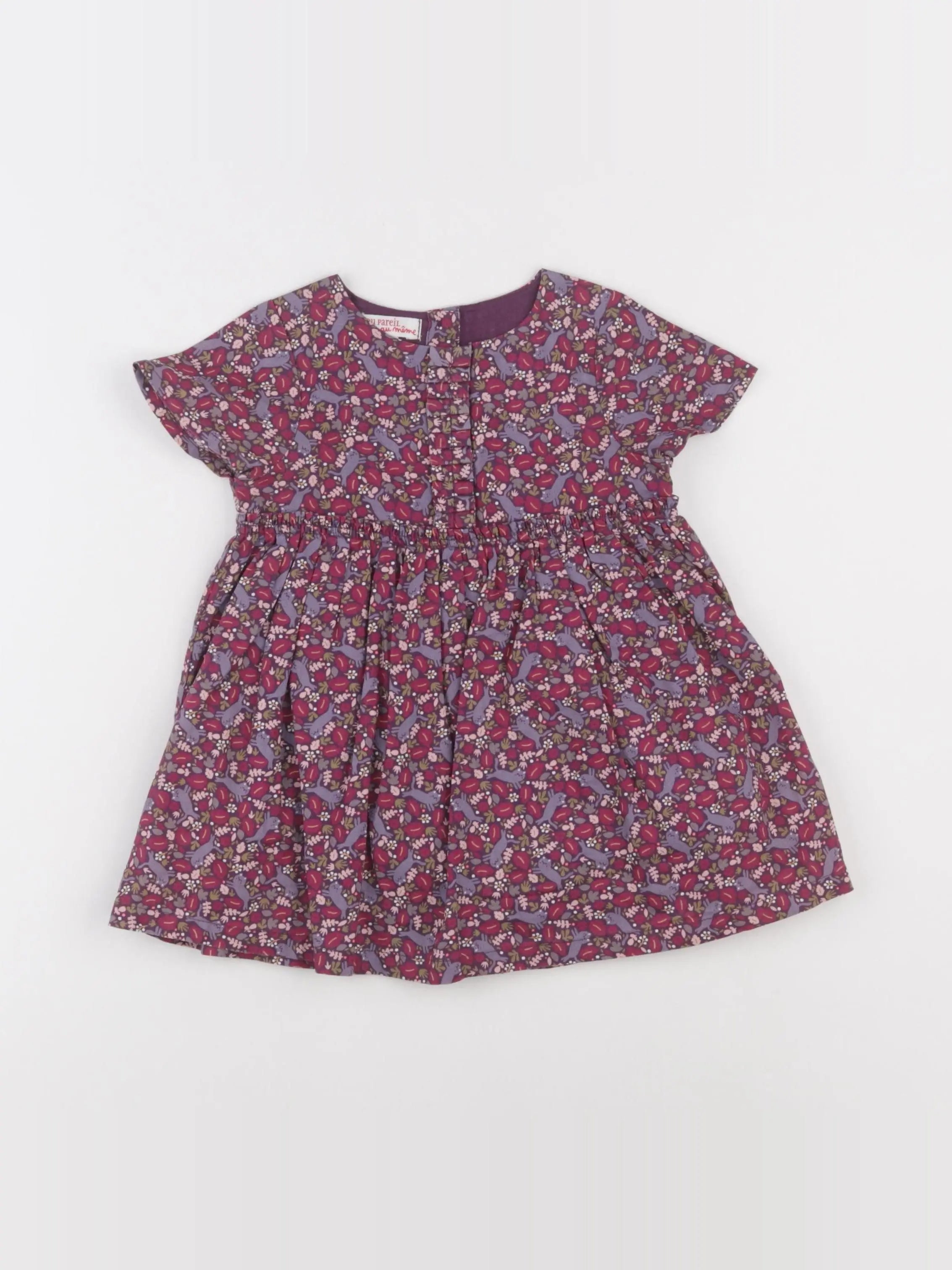 DPAM - robe violet - 12 mois