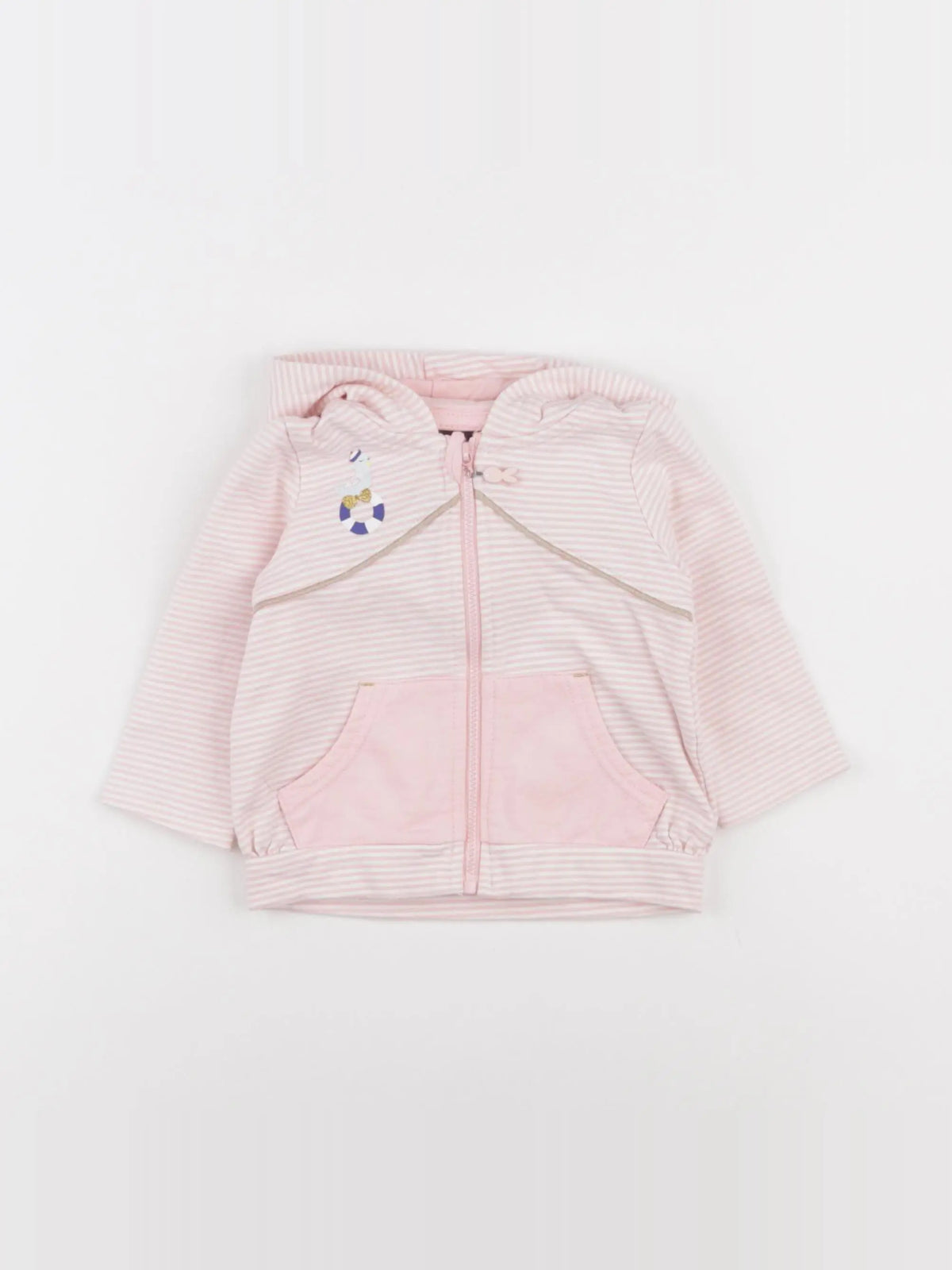Sergent Major - sweat rose - 6 mois