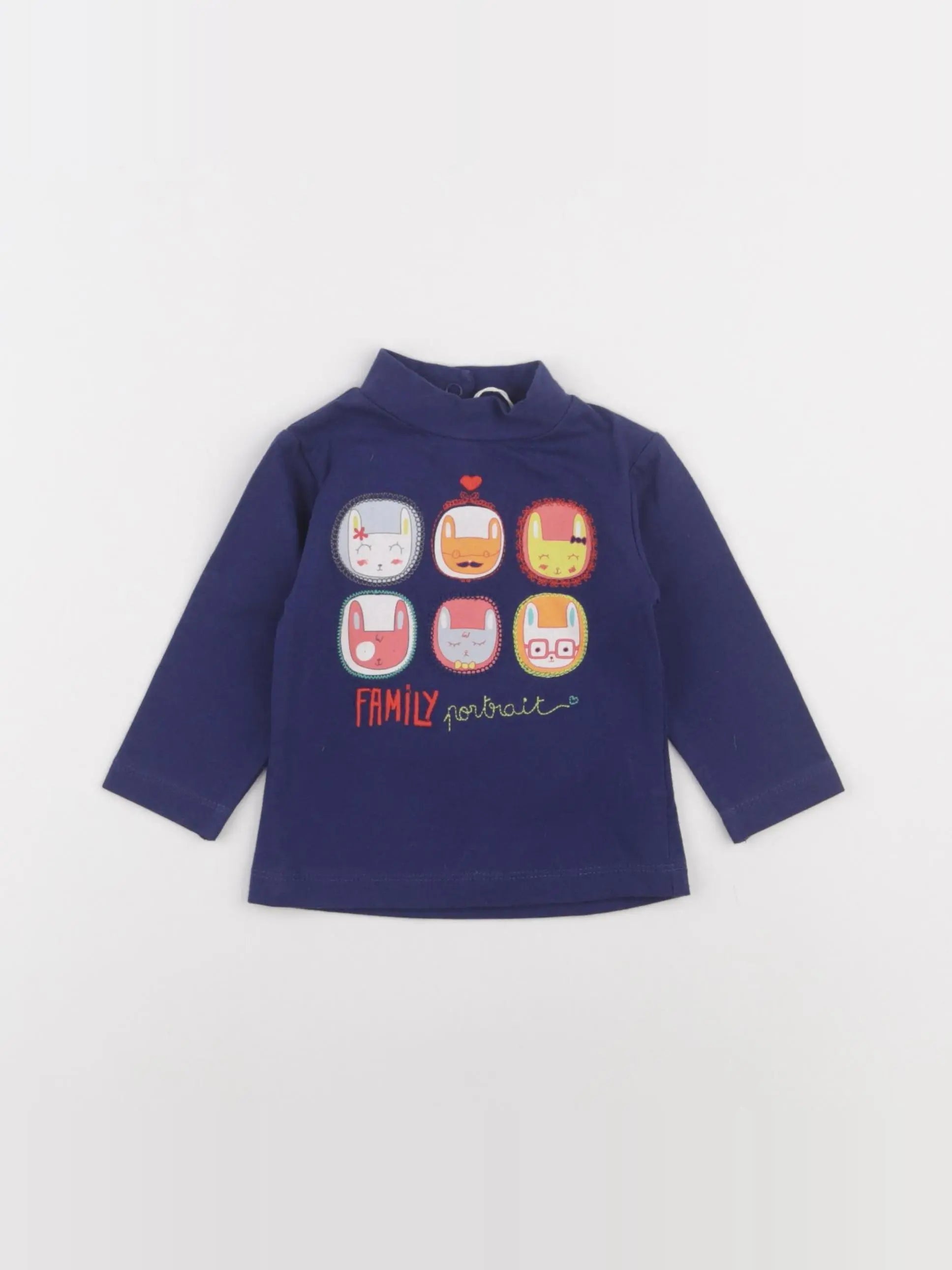 DPAM - sous-pull multicolore - 3 mois