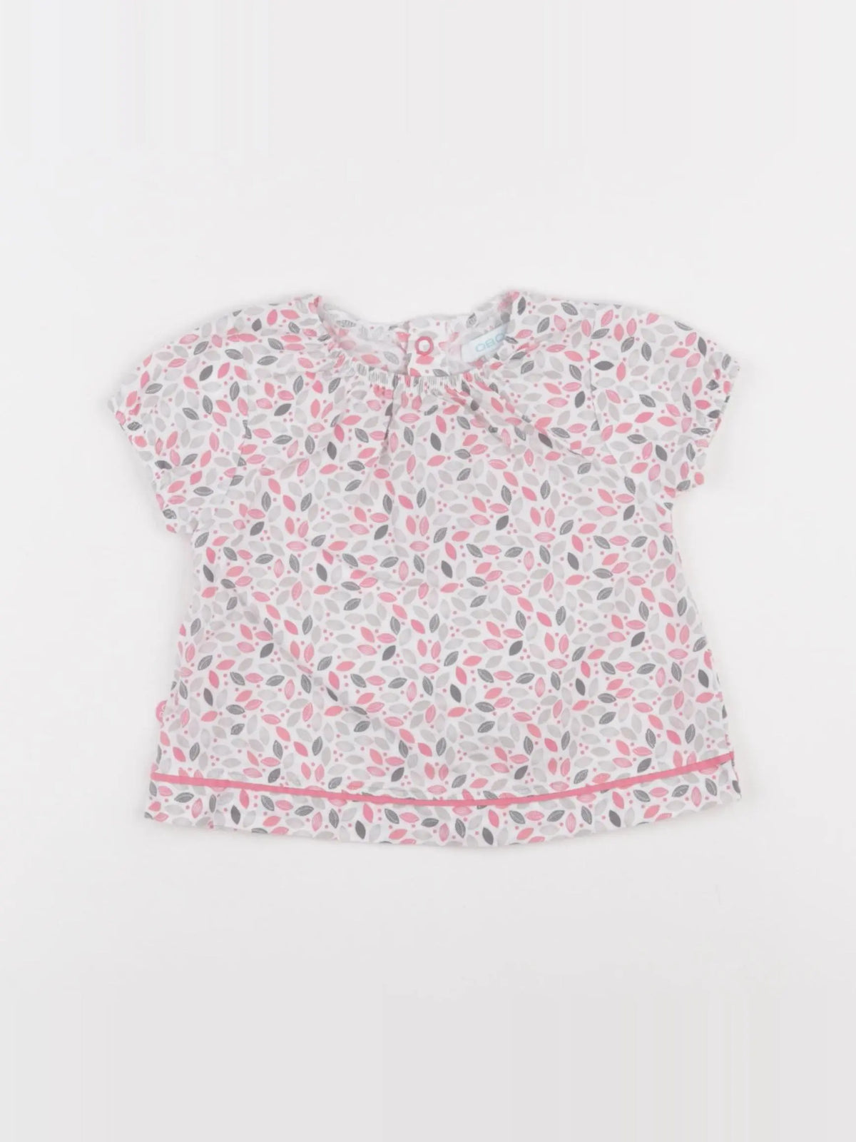 Obaïbi - blouse multicolore - 12 mois