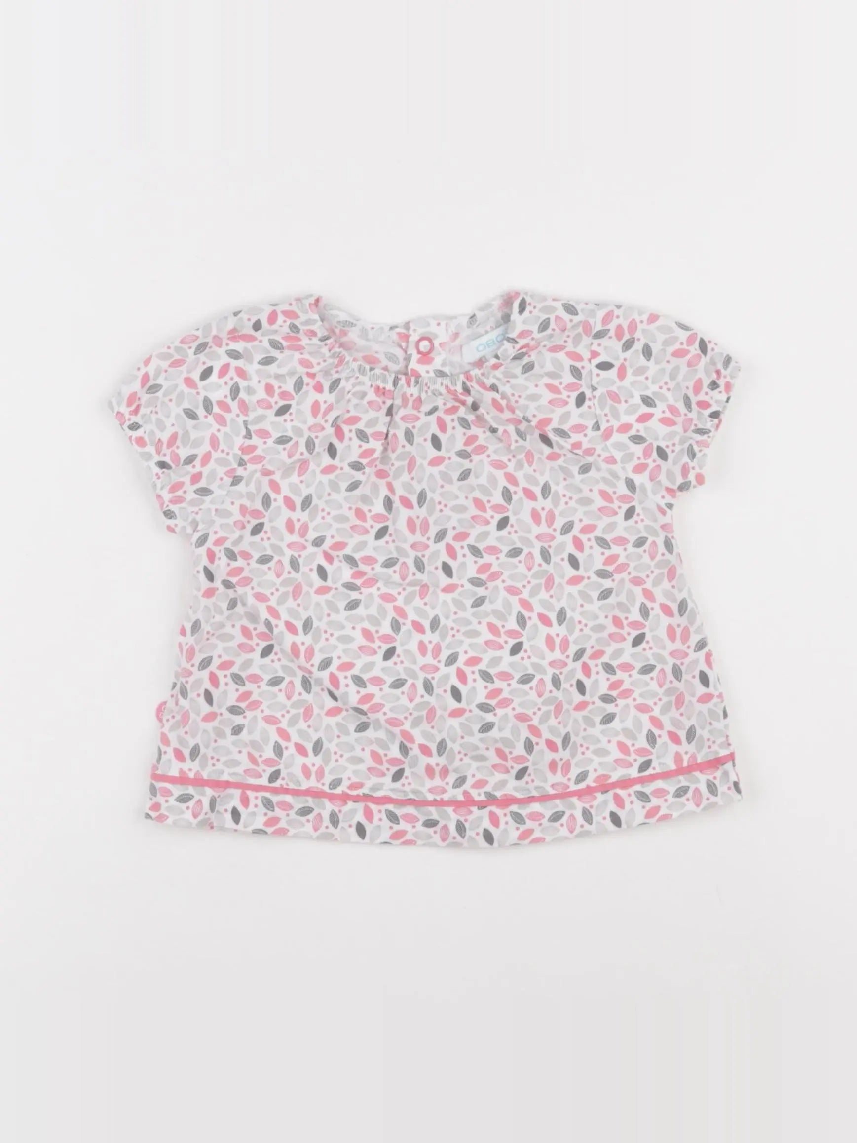 Obaïbi - blouse multicolore - 12 mois