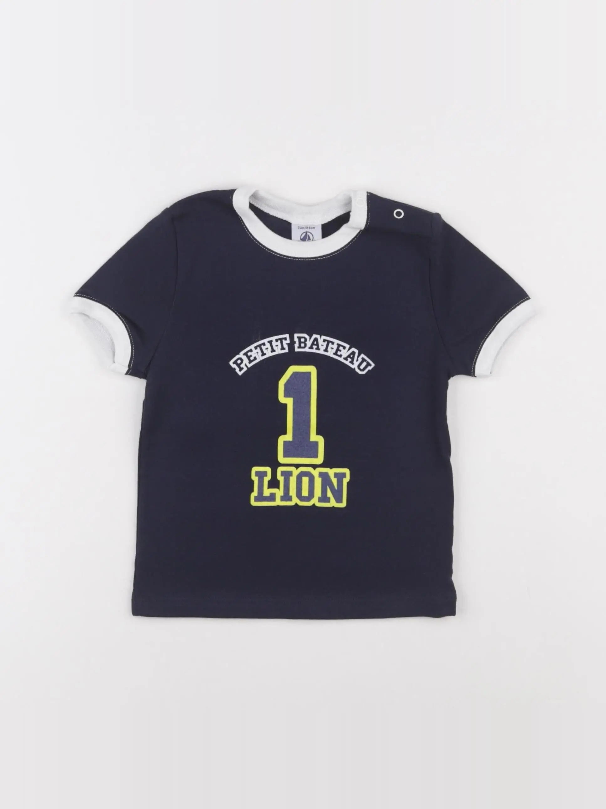 Petit Bateau - tee-shirt bleu - 24 mois