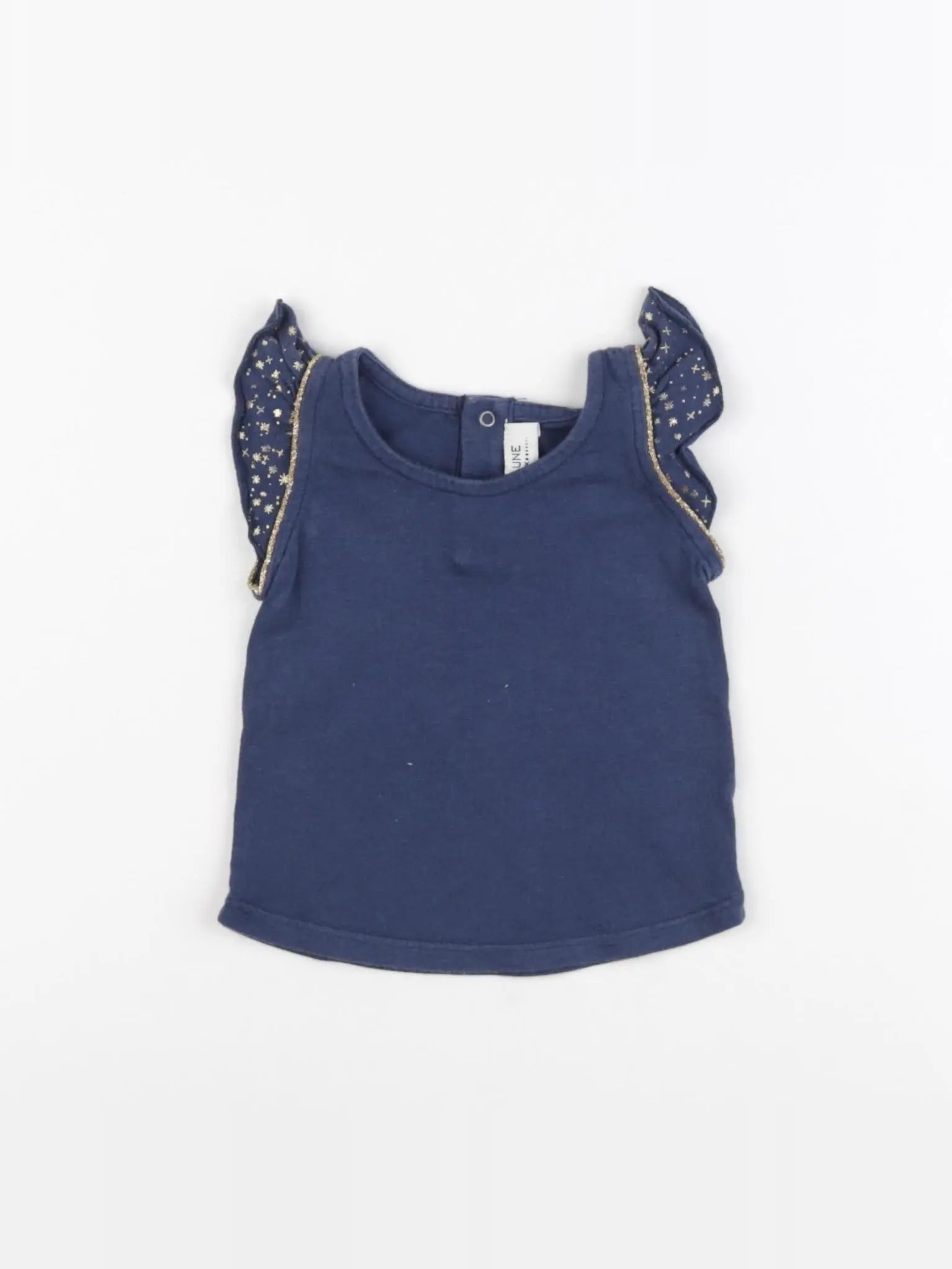 Blune - tee-shirt bleu - 6 mois