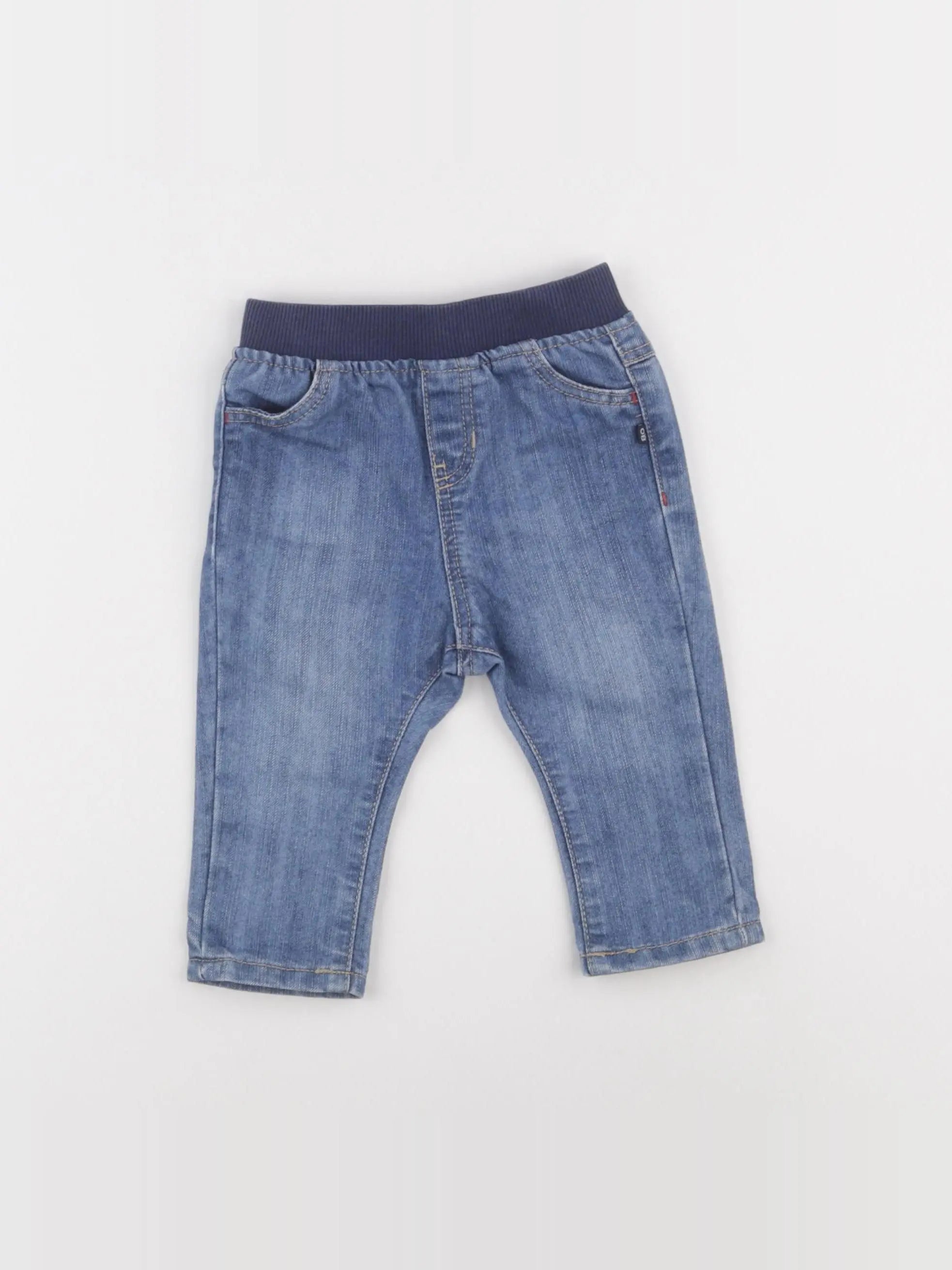 Obaïbi - jegging bleu - 6 mois