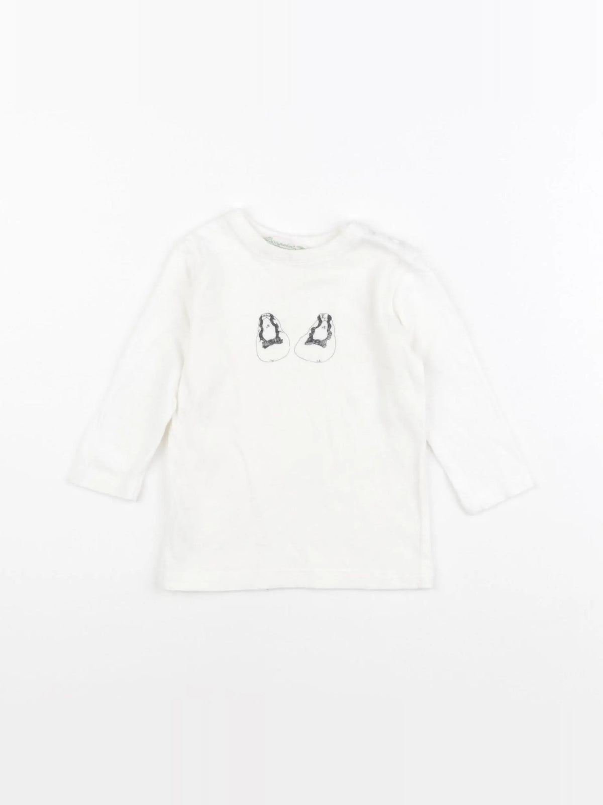 Bonpoint - tee-shirt beige - 6 mois