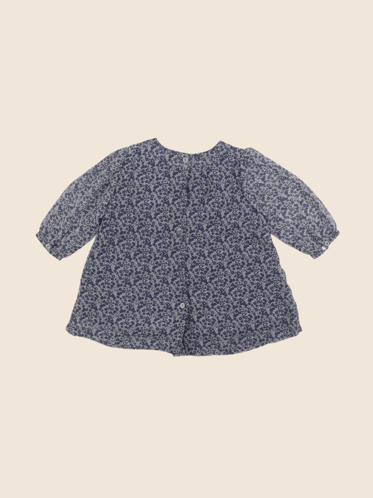 Rose et théo - robe bleu - 6 mois
