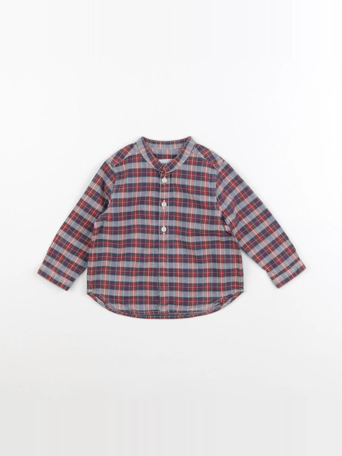 Tartine & Chocolat - chemise rouge, bleu - 1 an