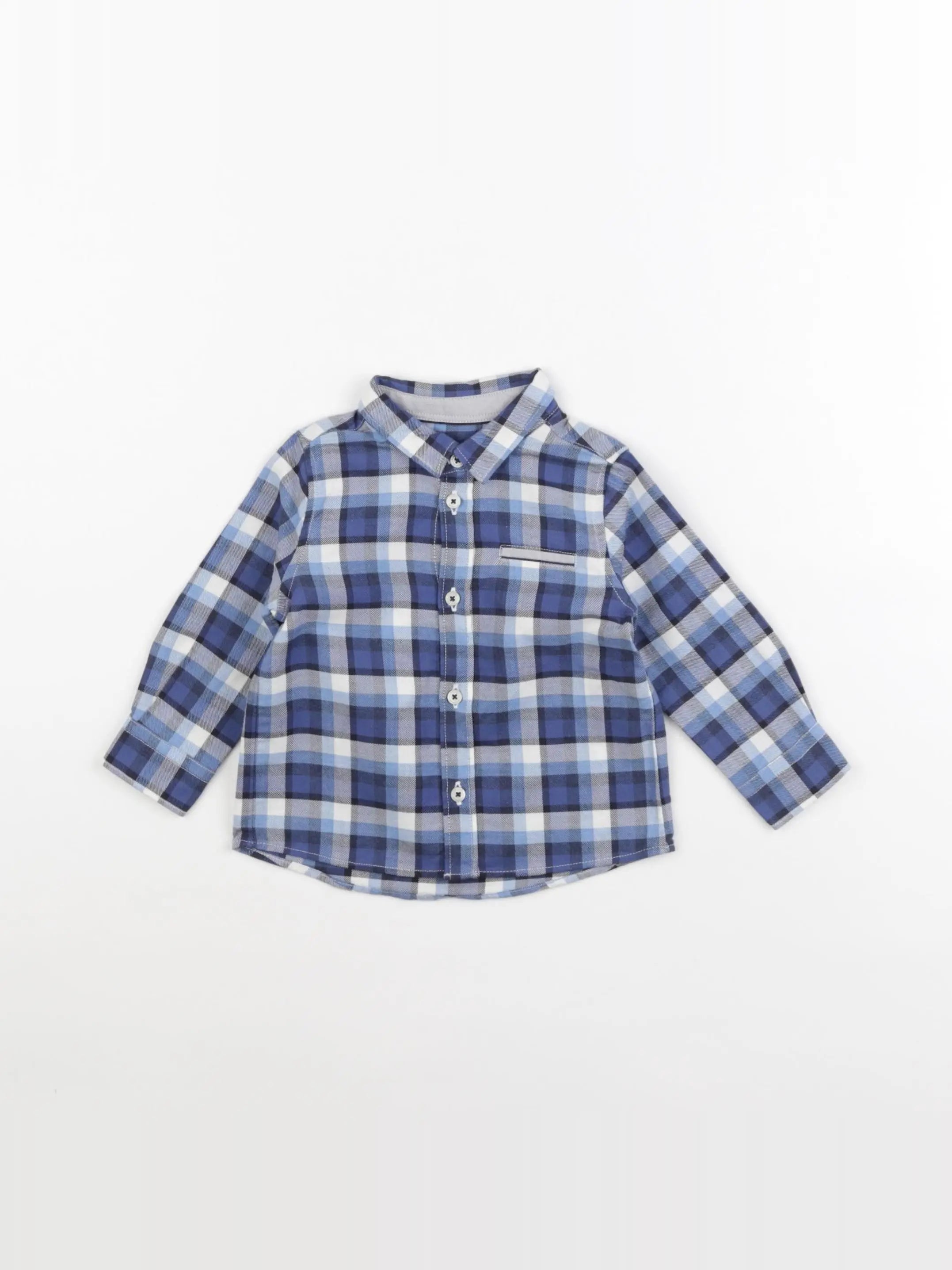 Tartine & Chocolat - chemise bleu - 6 mois