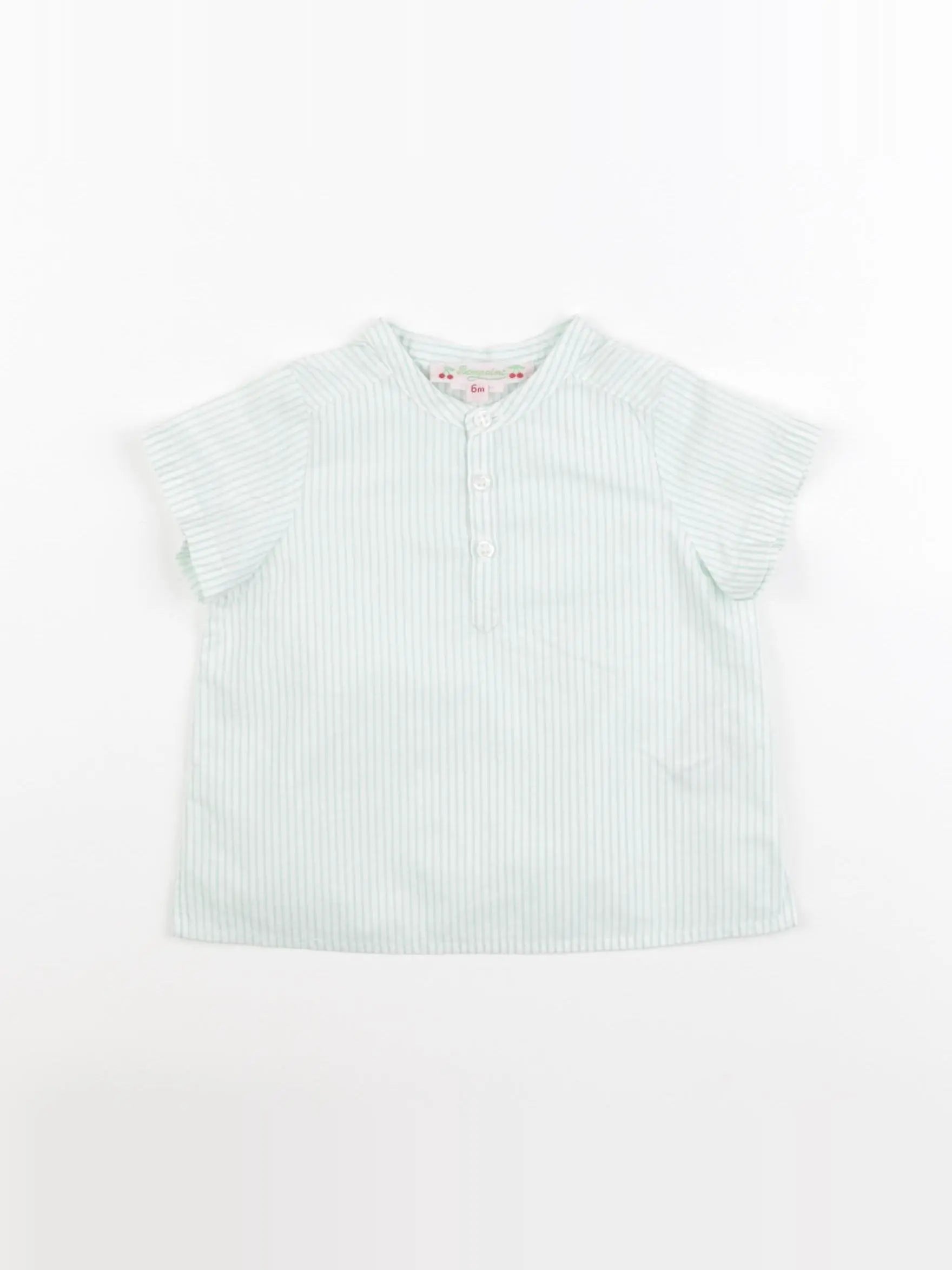 Bonpoint - chemise vert - 6 mois