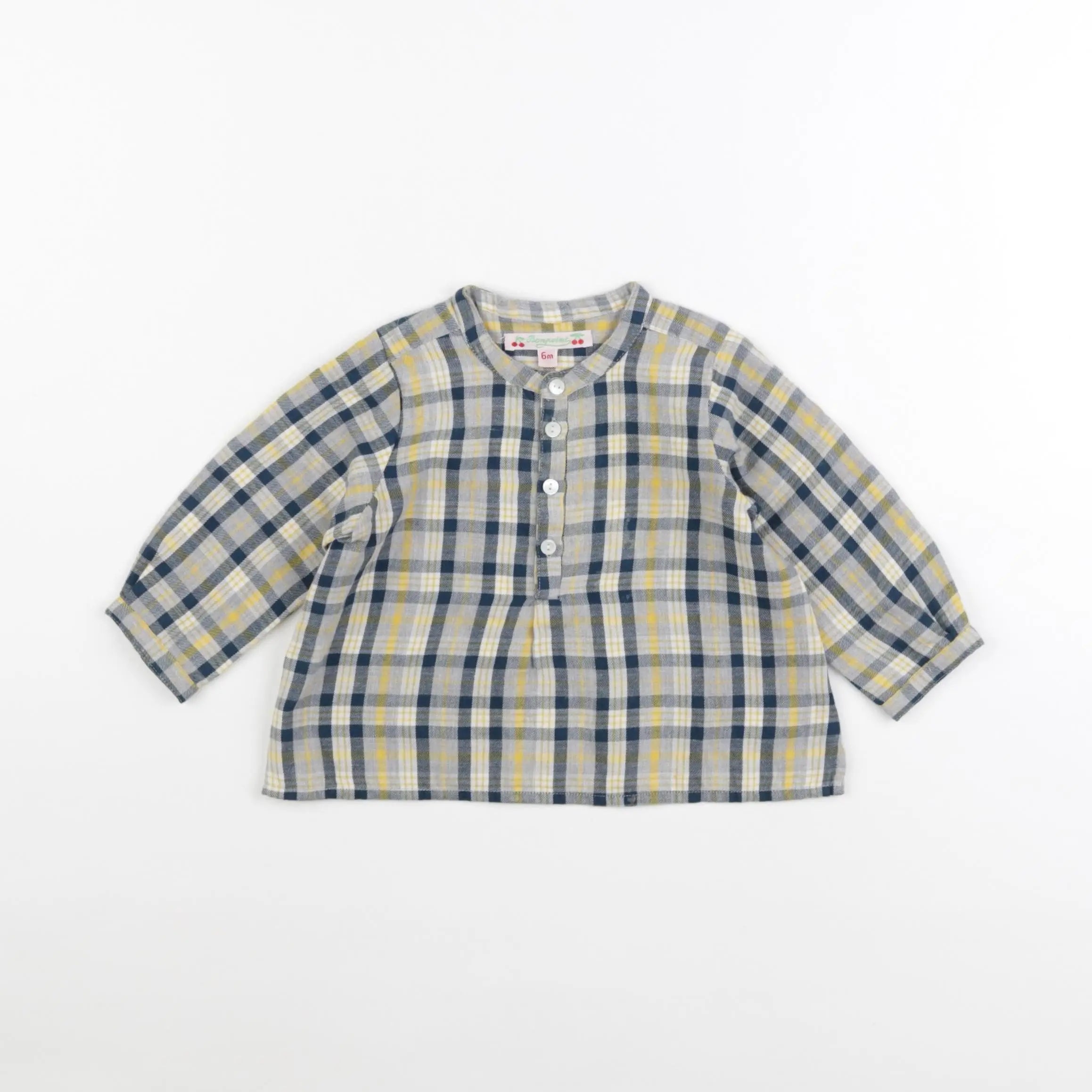 Bonpoint - chemise jaune - 6 mois