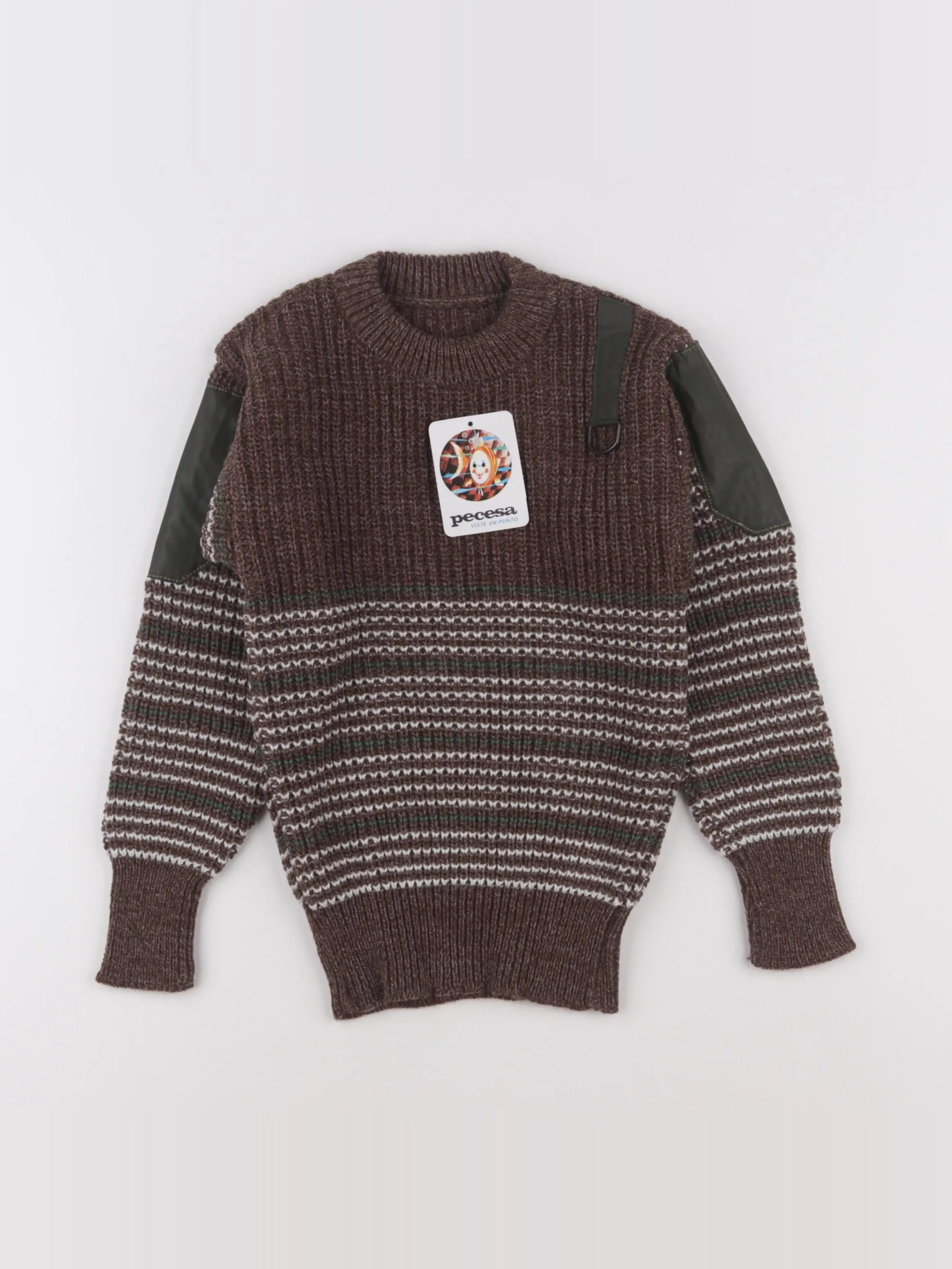 Vintage - pull marron - 8 ans