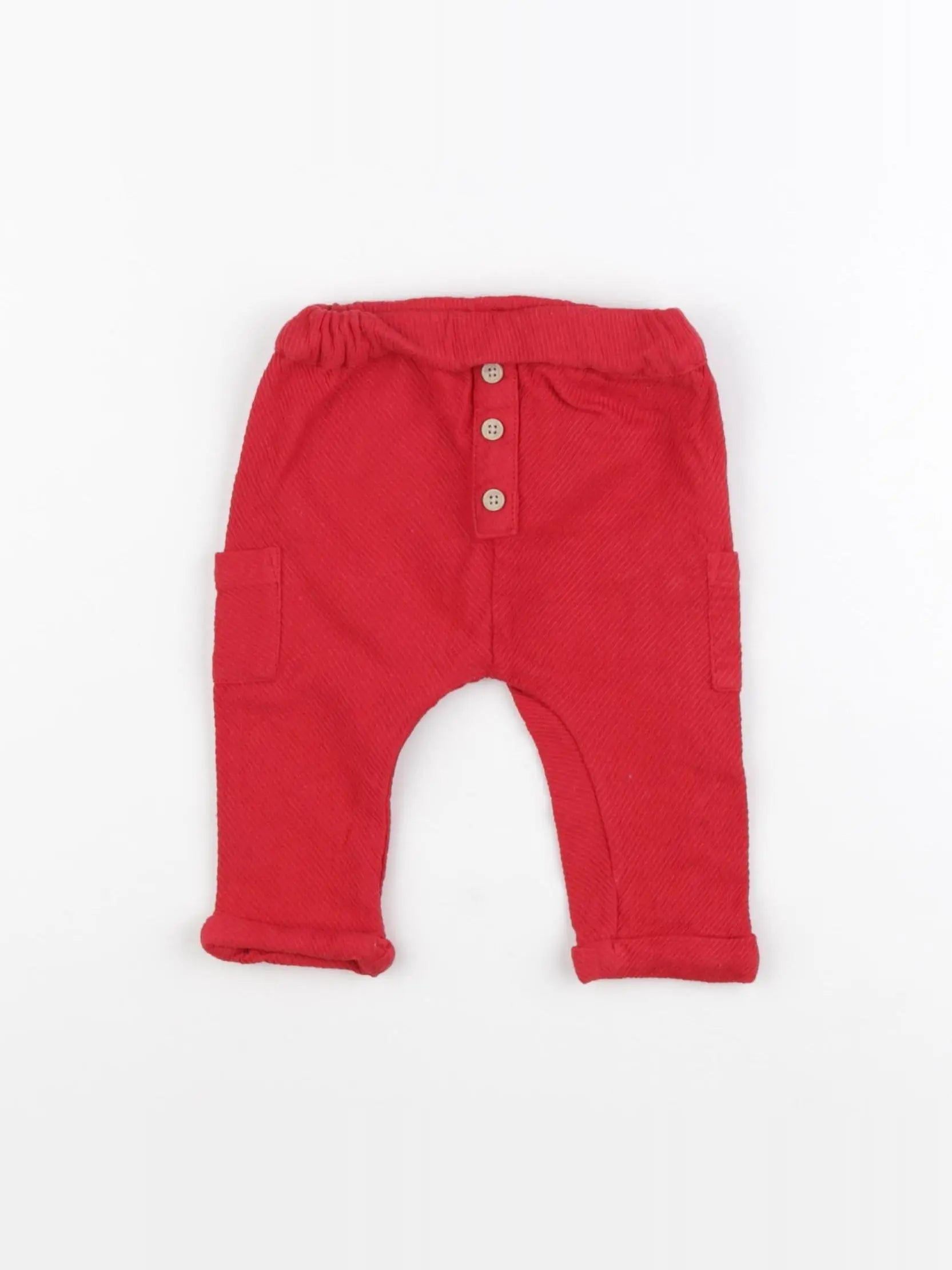 Boutchou - pantalon rouge - 3 mois