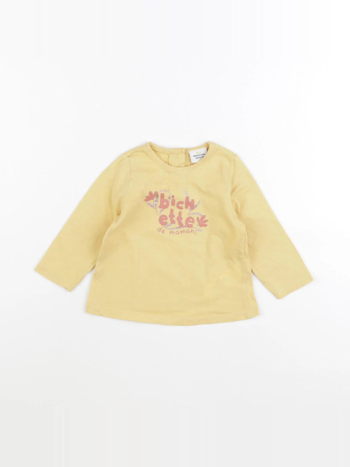 Tape à l'oeil - tee-shirt jaune - 6 mois
