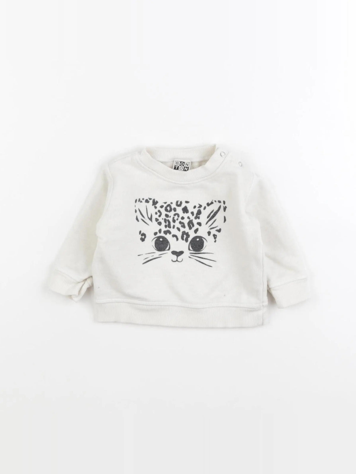 Bonton - sweat beige - 6 mois