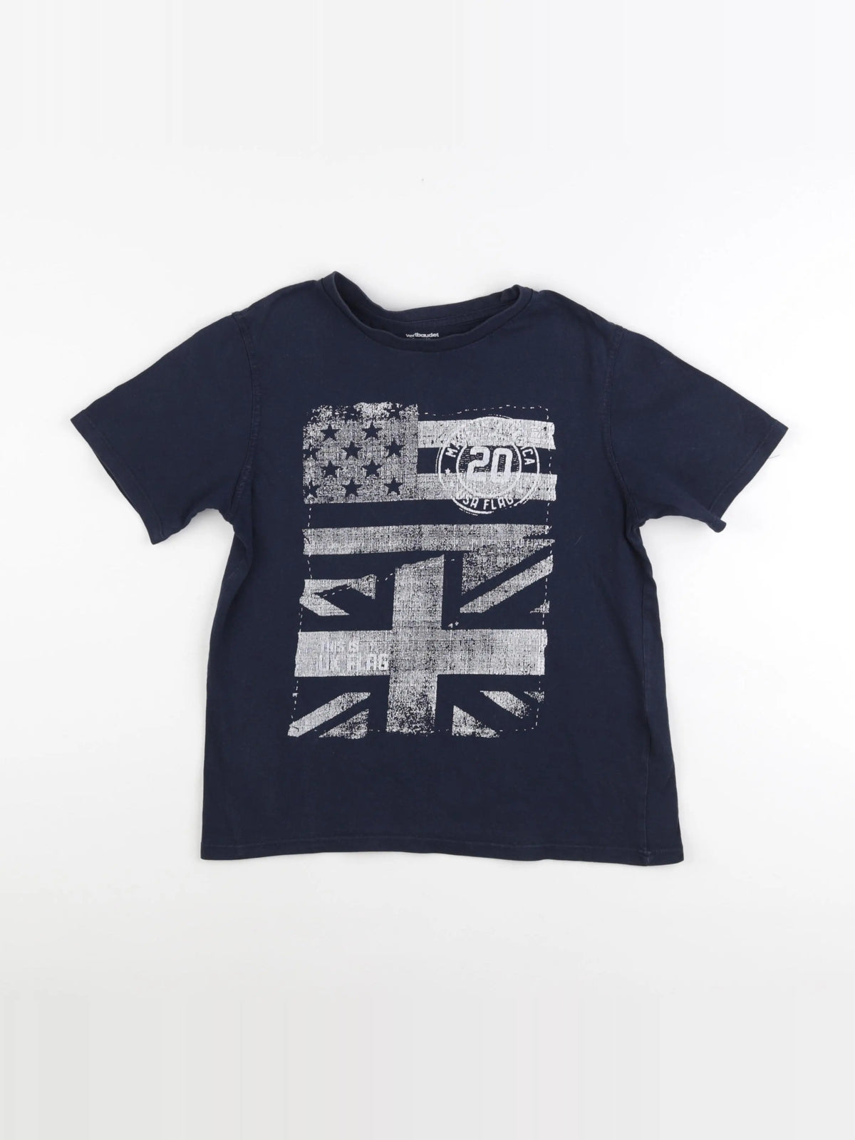 Vertbaudet - tee-shirt bleu - 12 ans