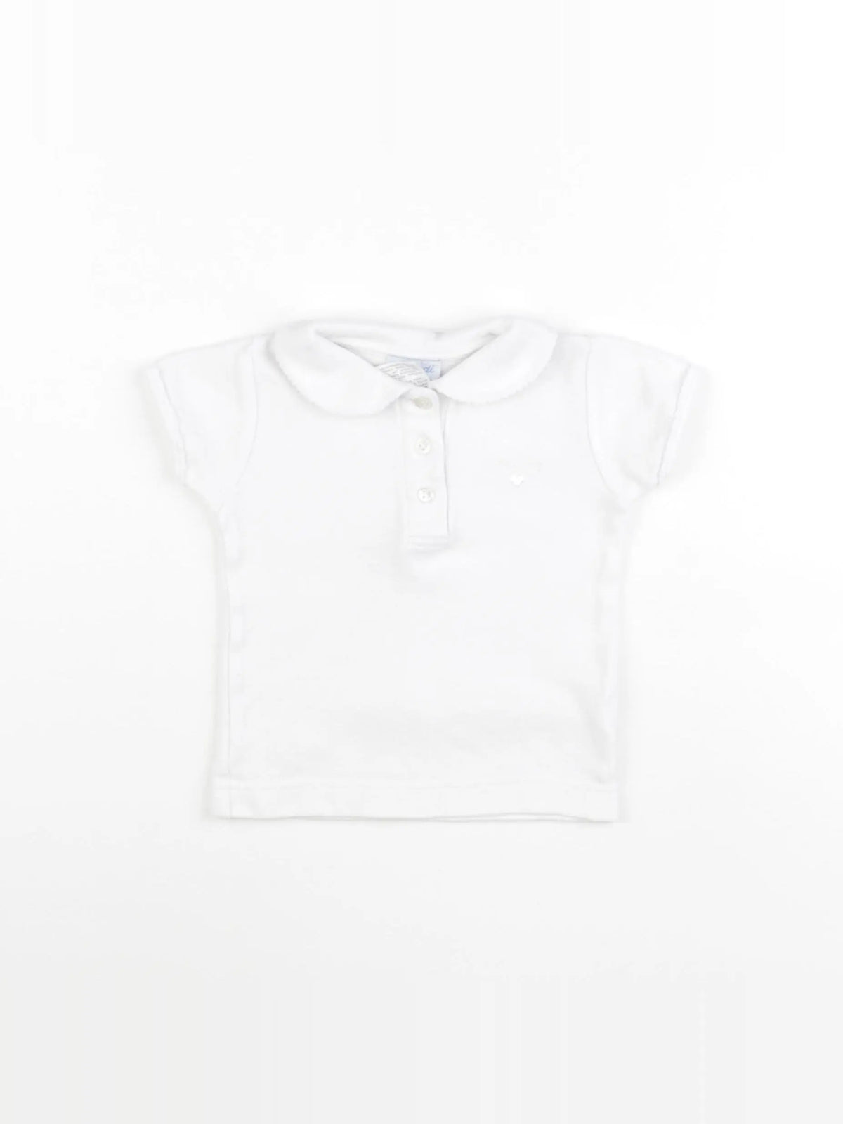 Jacadi - polo blanc - 12 mois