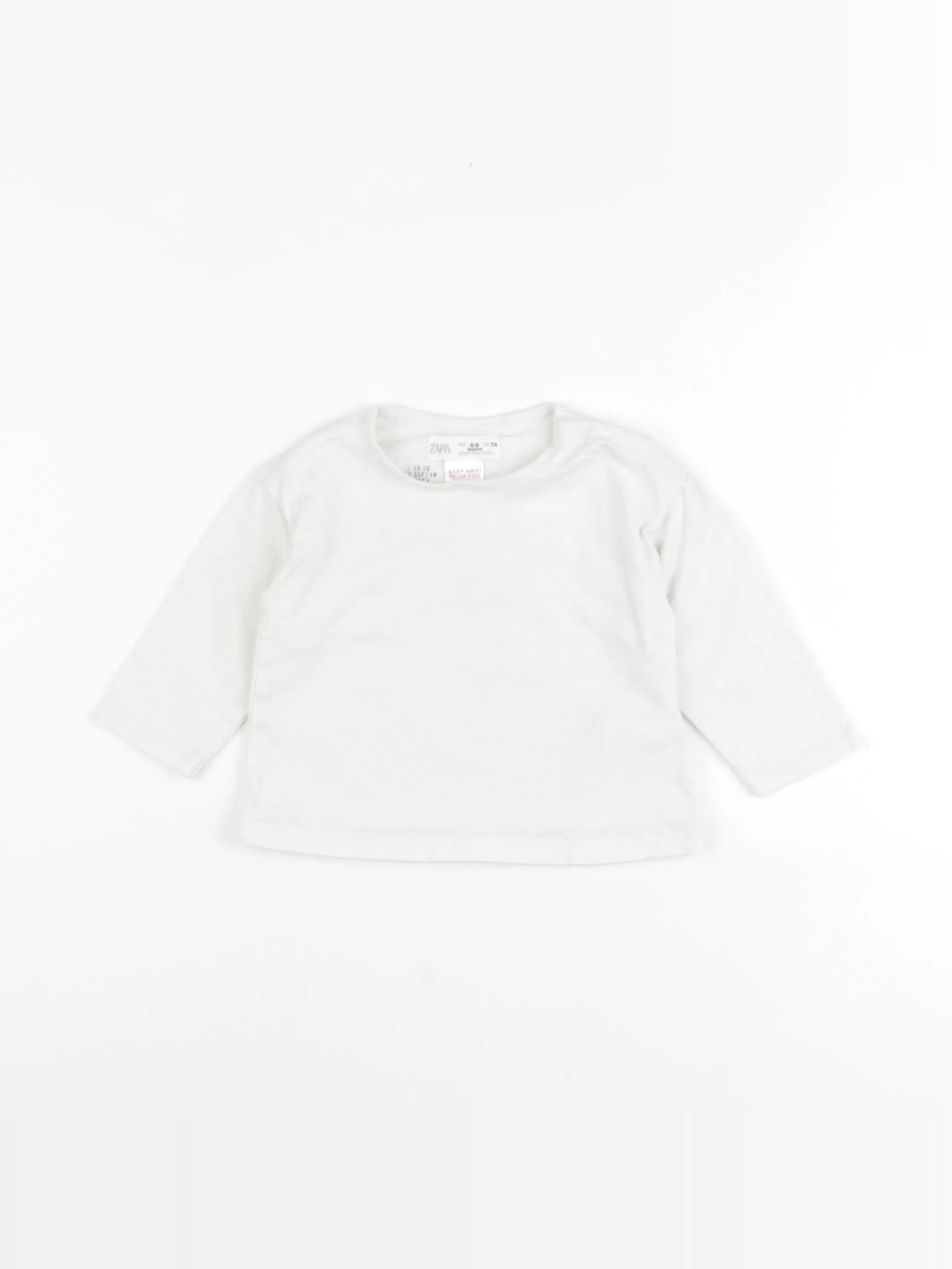 Zara - tee-shirt blanc - 6/9 mois