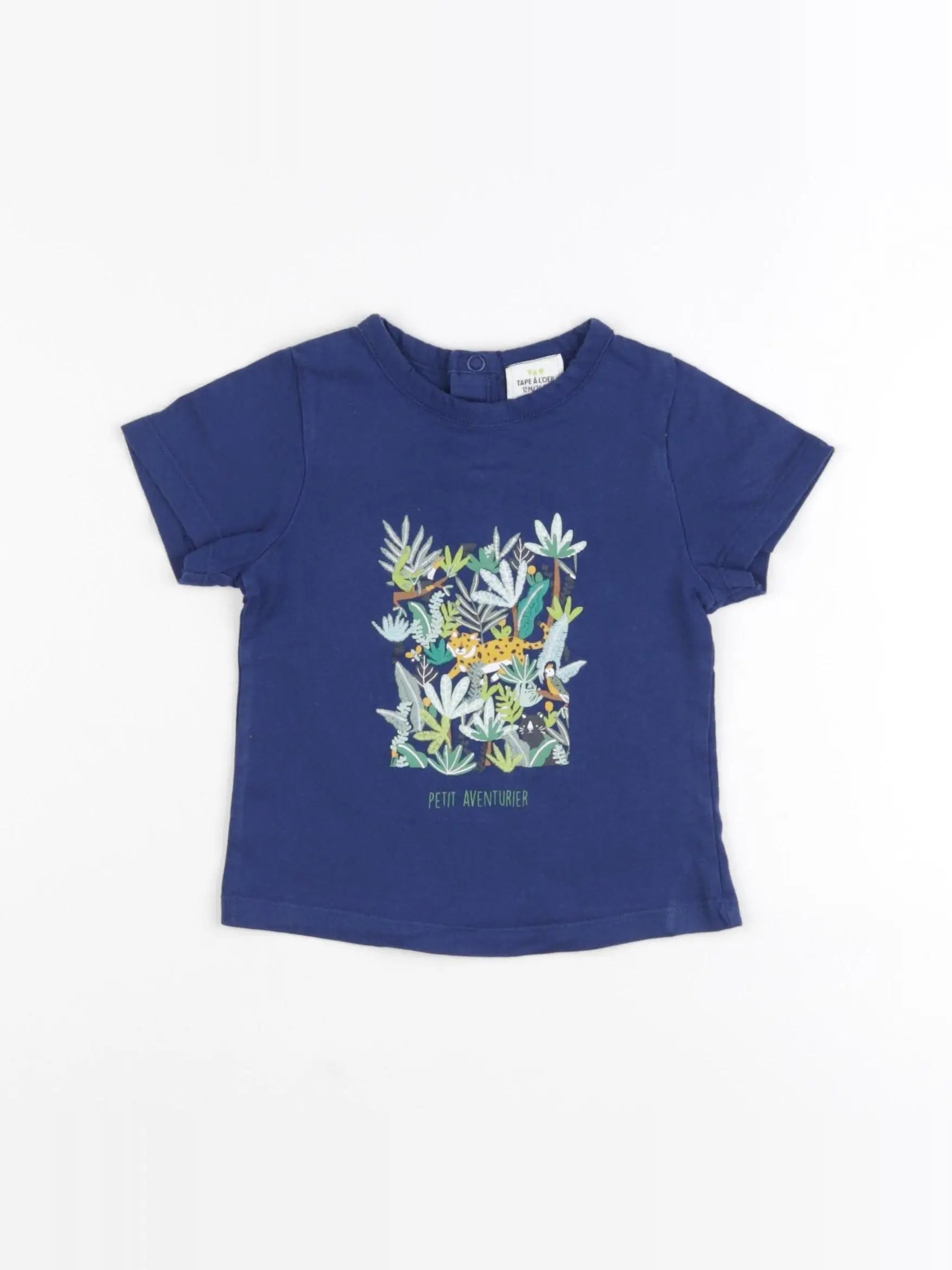 Tape à l'oeil - tee-shirt bleu - 12 mois
