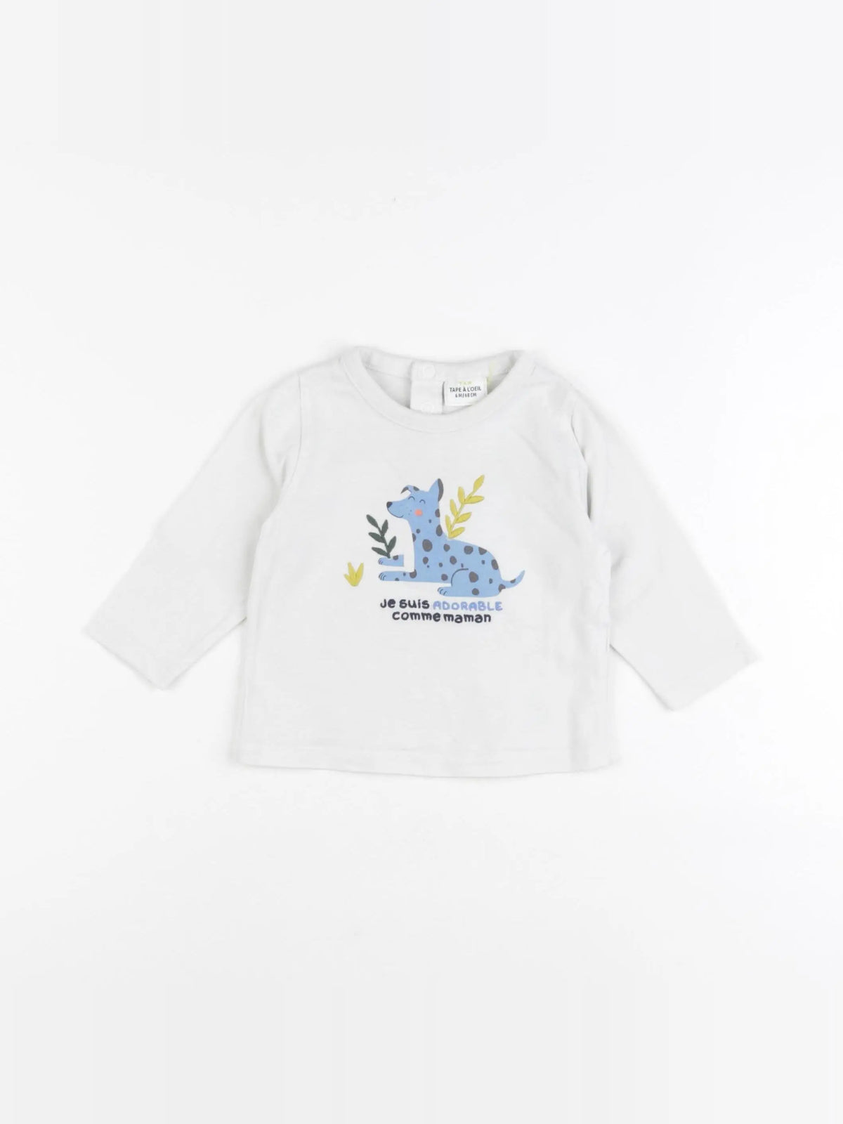 Tape à l'oeil - tee-shirt blanc - 6 mois