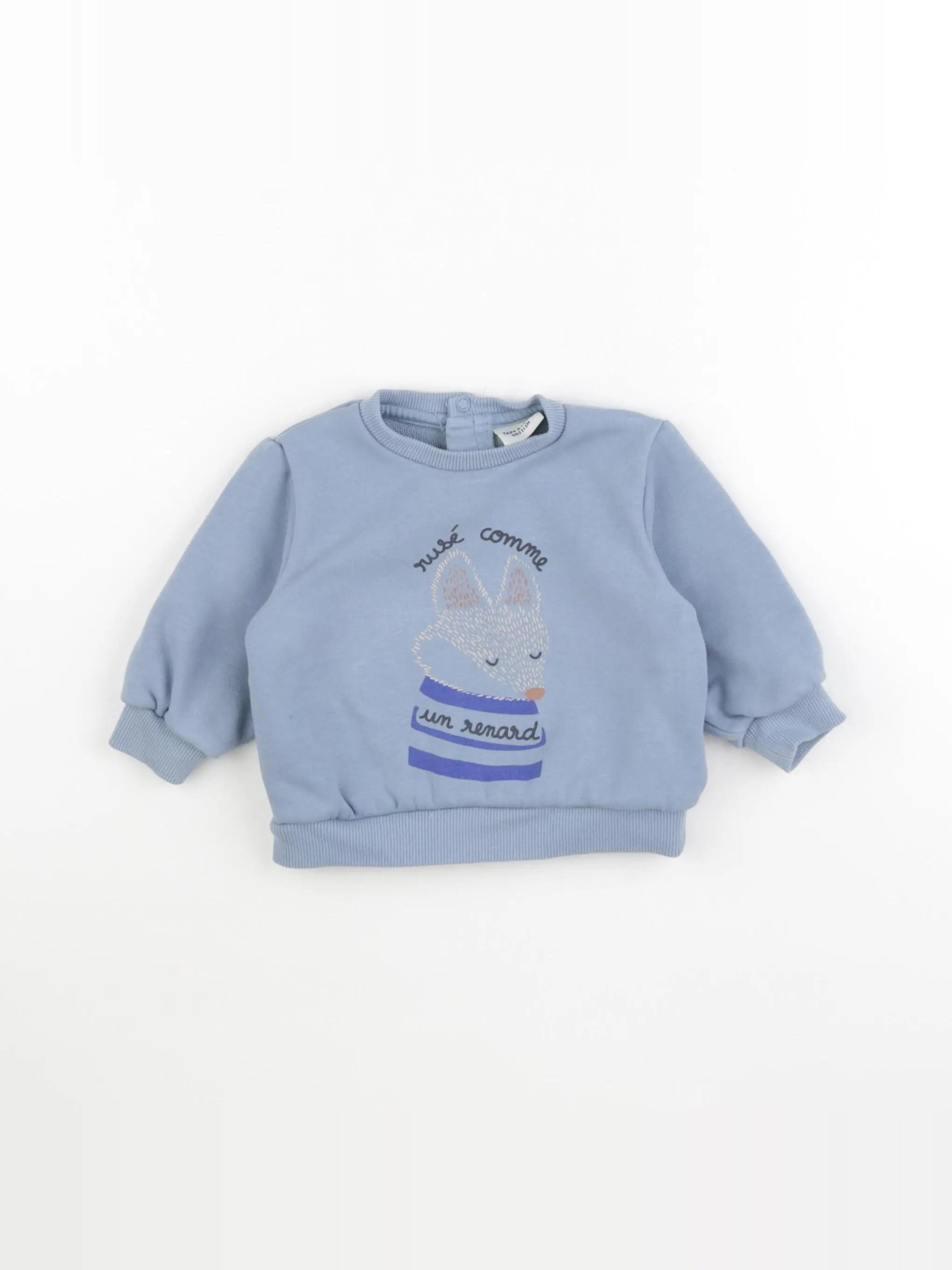 Tape à l'oeil - sweat bleu - 9 mois