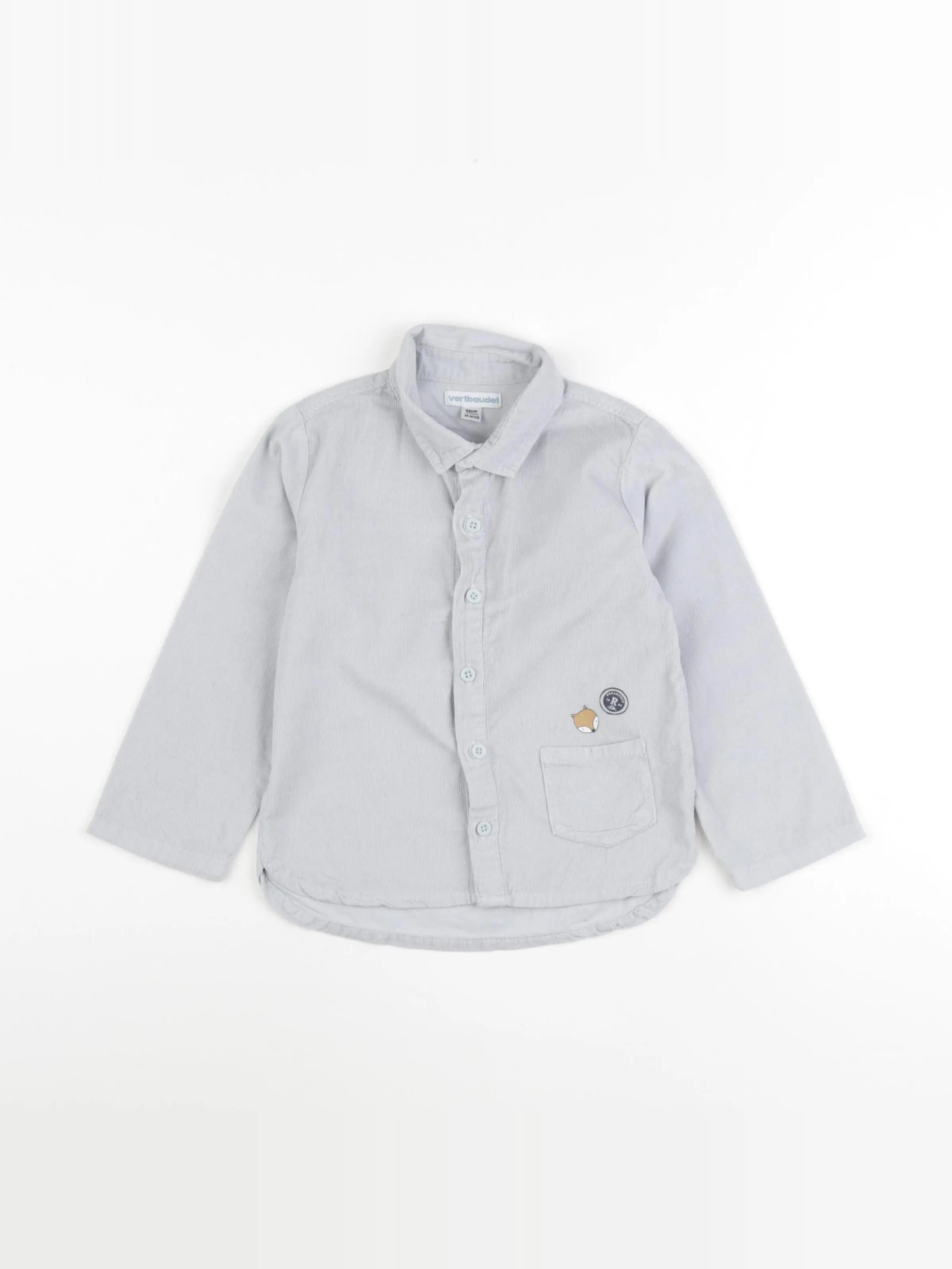 Vertbaudet - chemise bleu - 36 mois