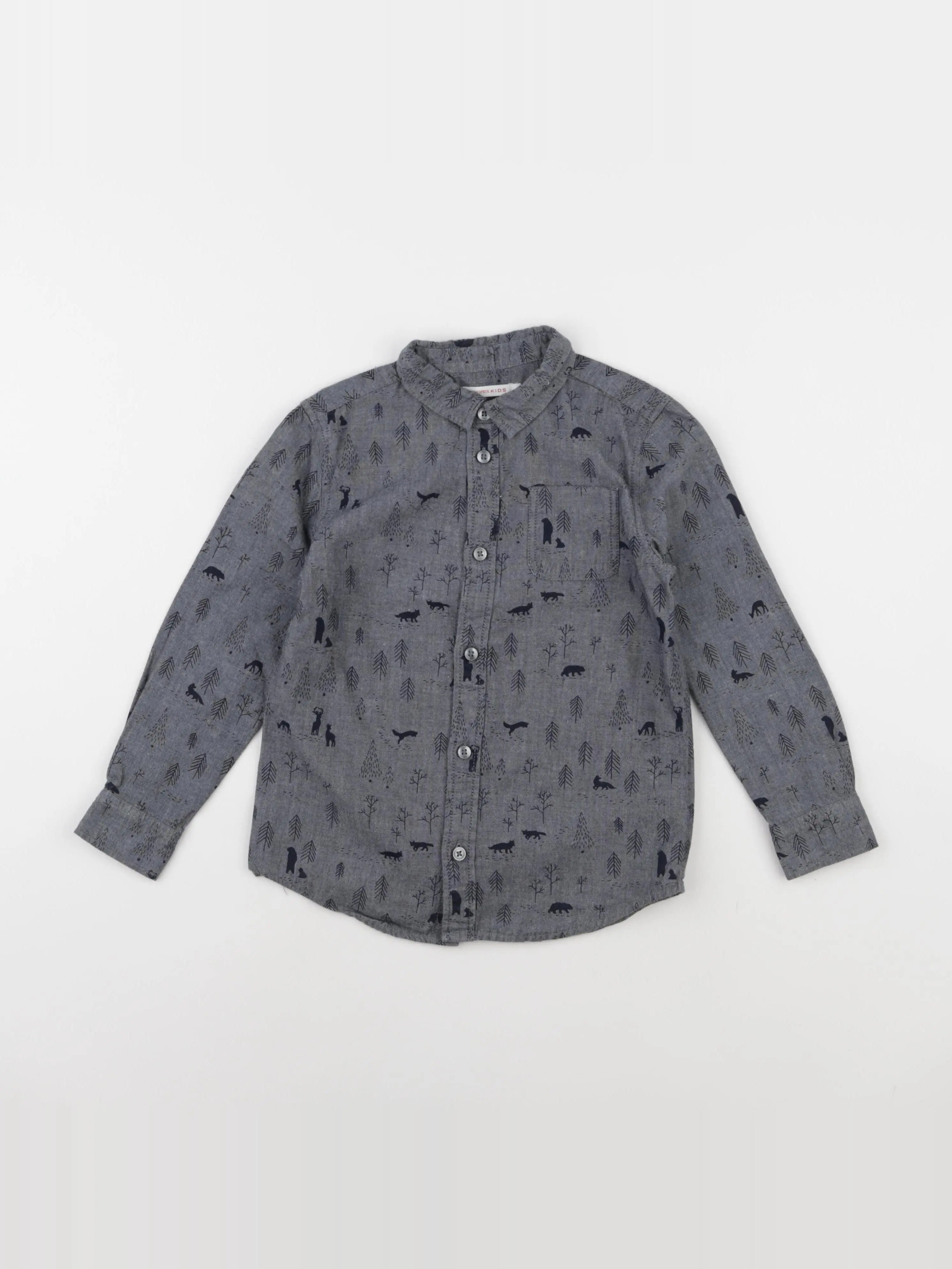 Monoprix - chemise gris - 5 ans