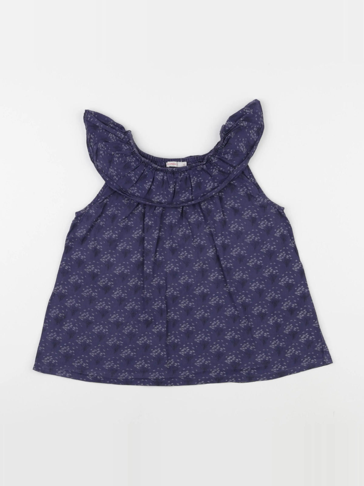 Monoprix - blouse bleu - 6 ans