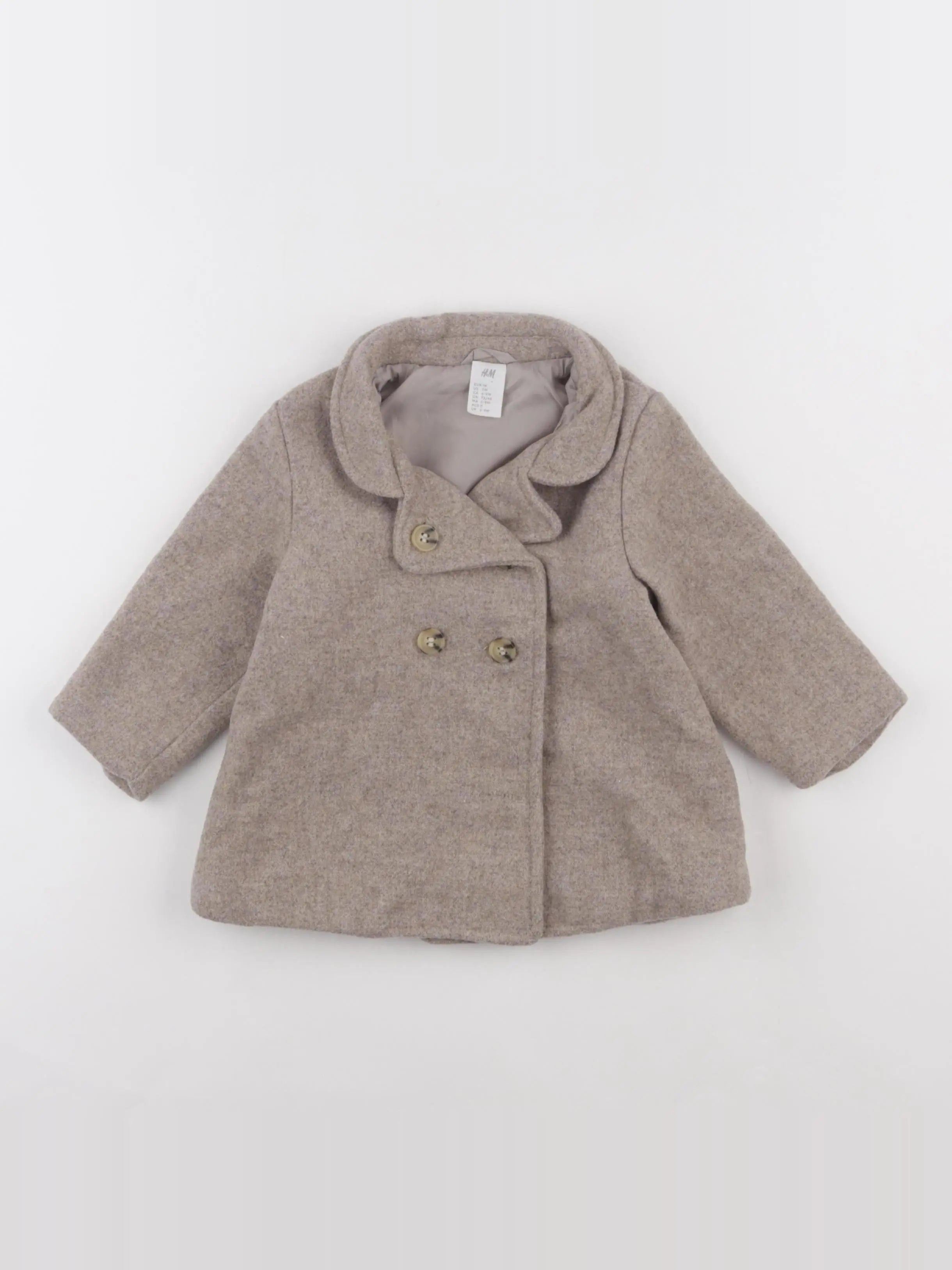 H&M - manteau marron - 6/9 mois
